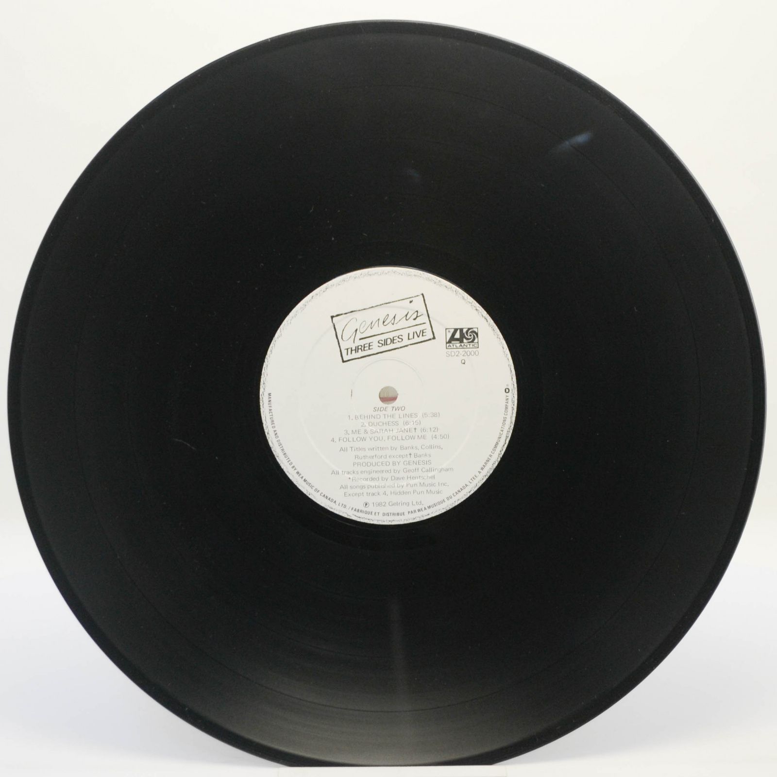 Genesis — Three Sides Live (2LP), 1982