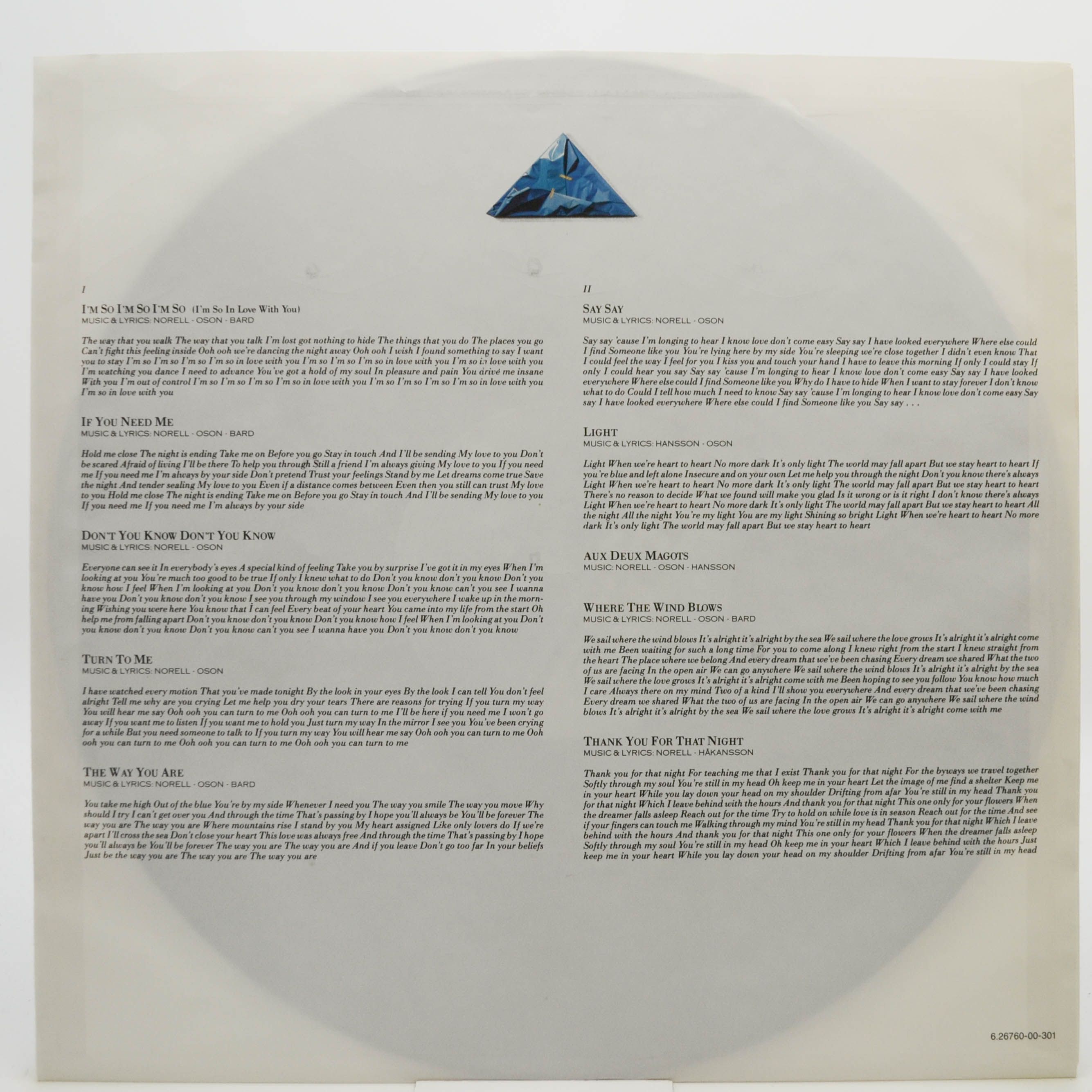 Secret Service — Aux Deux Magots, 1988