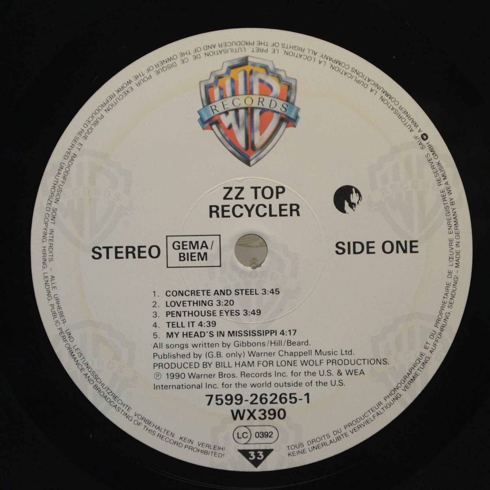 ZZ Top — Recycler, 1990