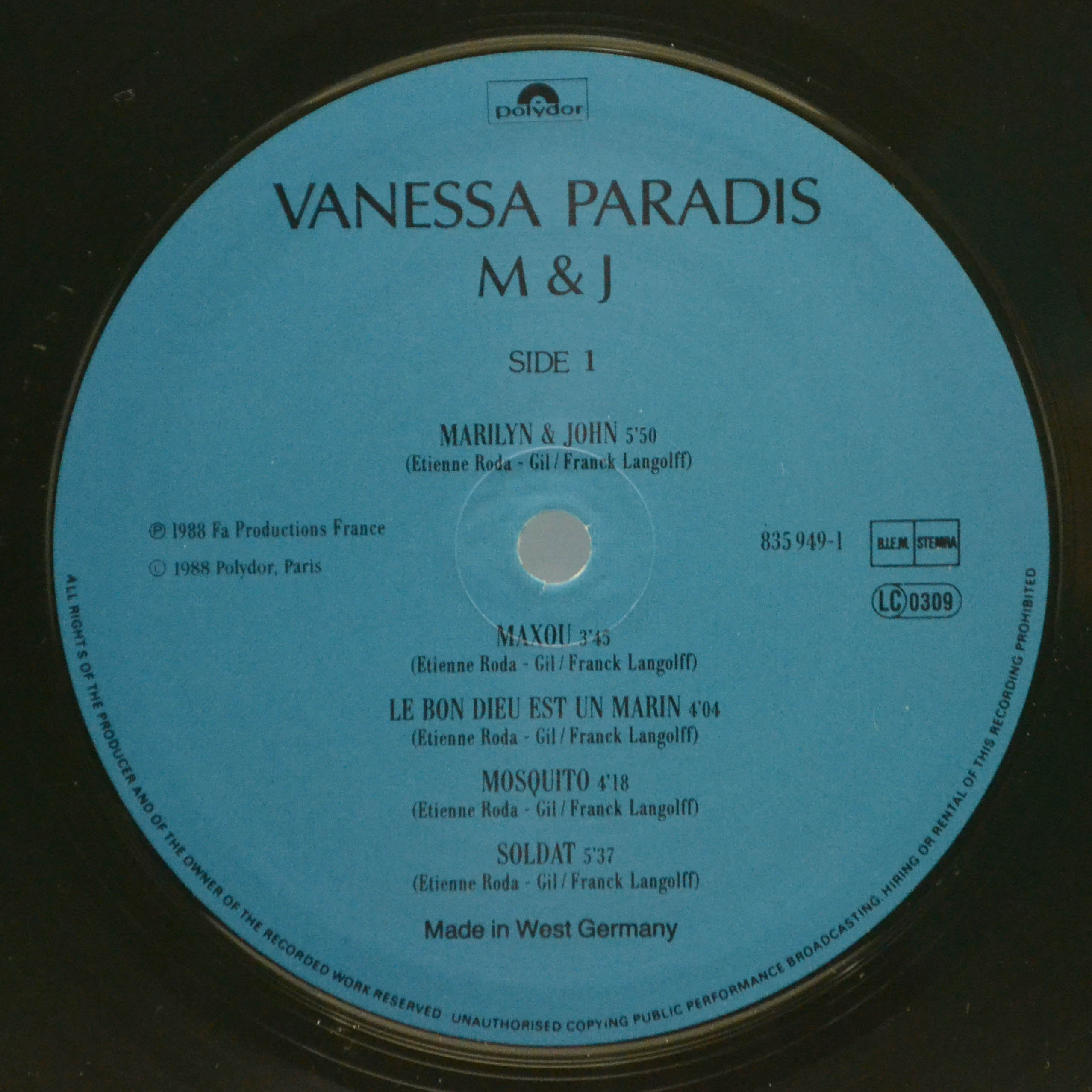Vanessa Paradis — M & J, 1988