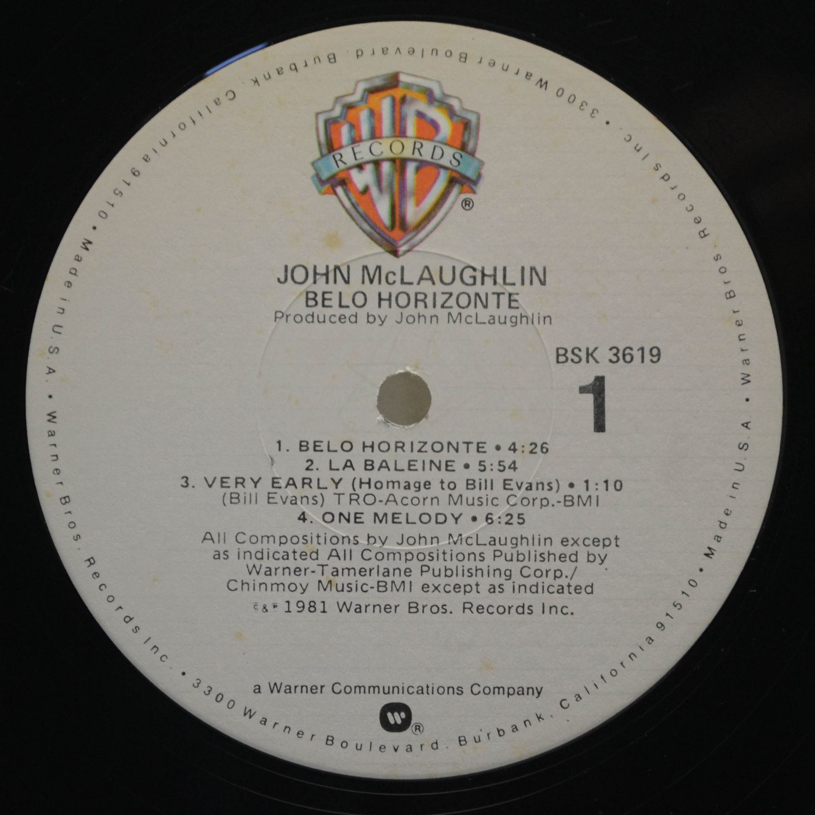 John McLaughlin — Belo Horizonte (USA), 1981