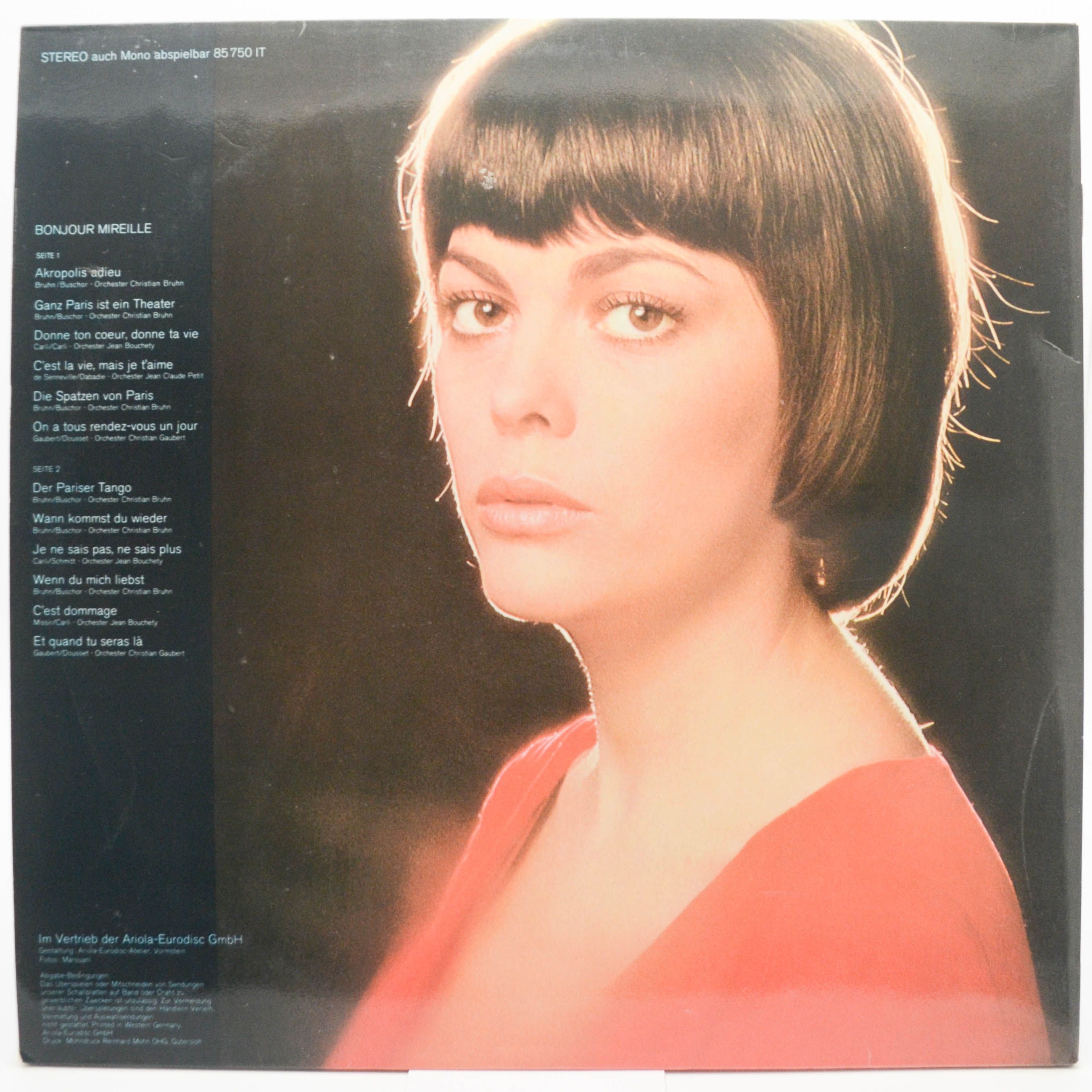 Mireille Mathieu — Bonjour Mireille (poster), 1971