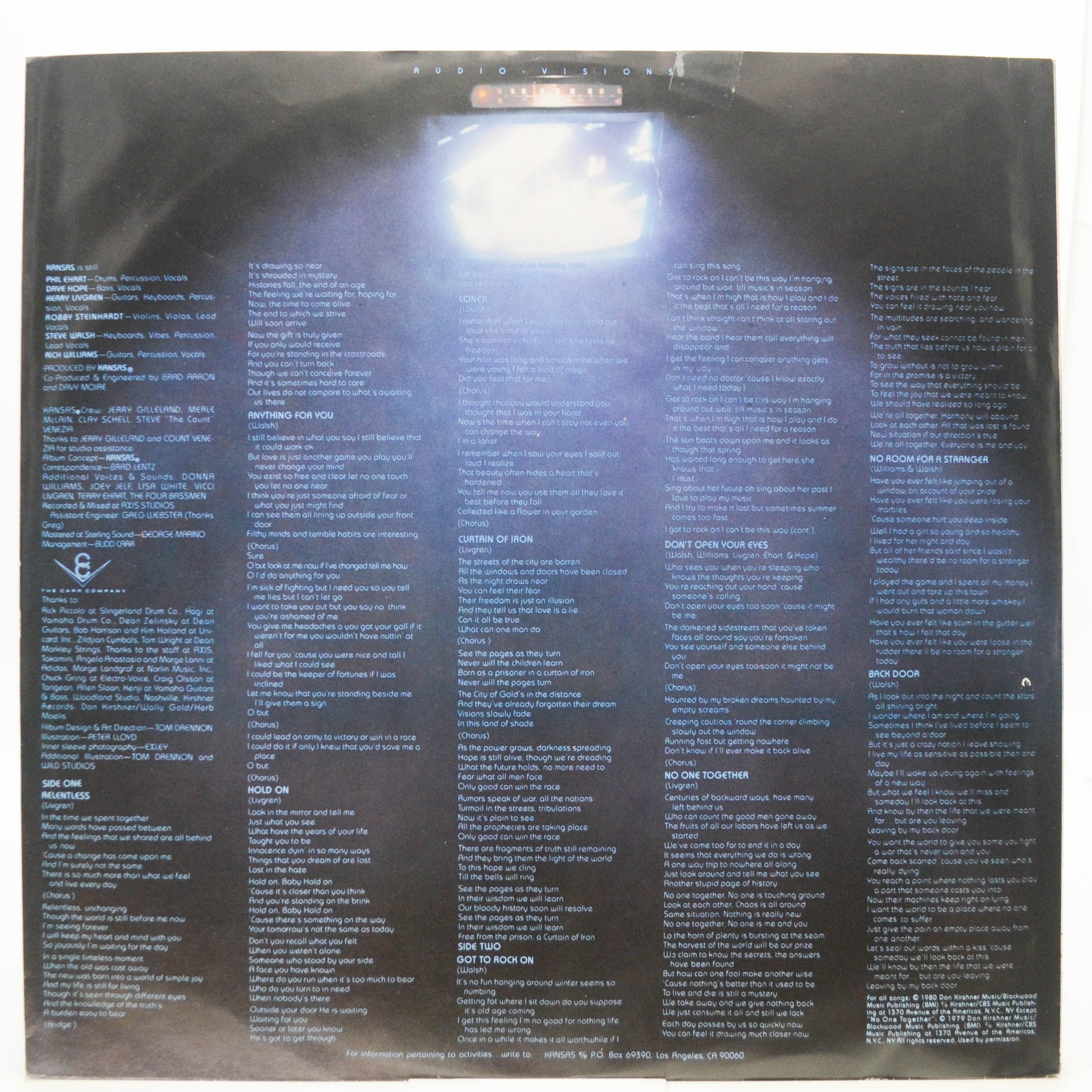 Kansas — Audio Visions, 1980