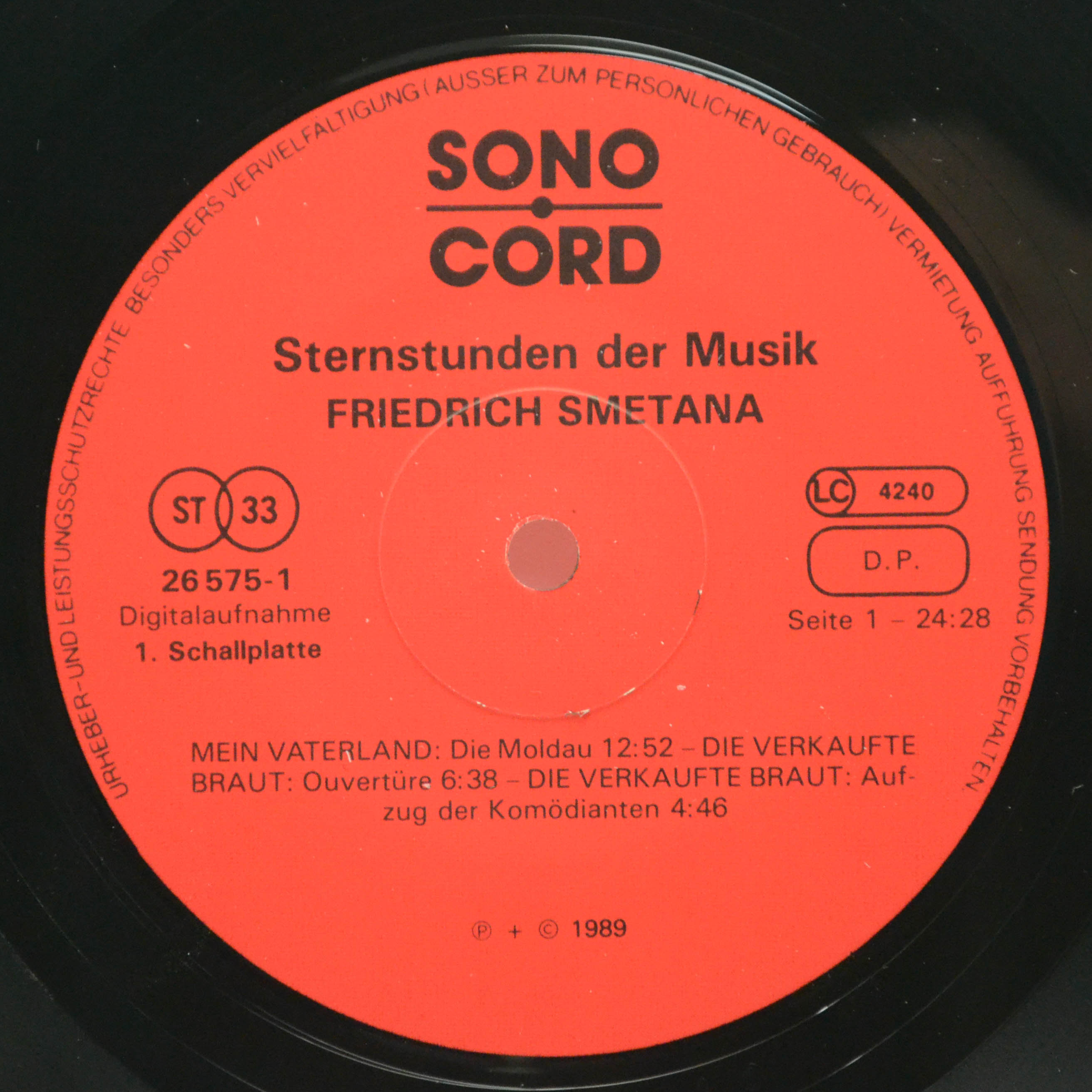 Smetana — Sternstunden Der Musik (2LP), 1989