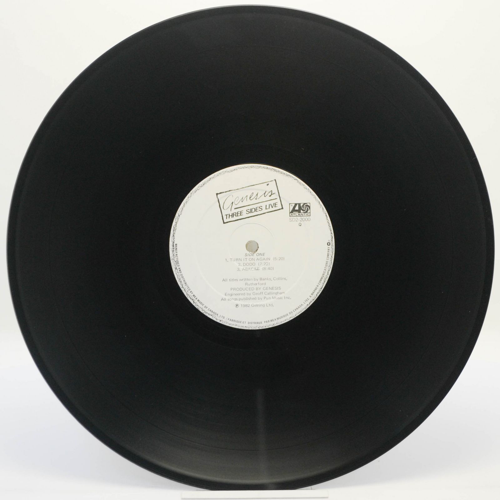 Genesis — Three Sides Live (2LP), 1982