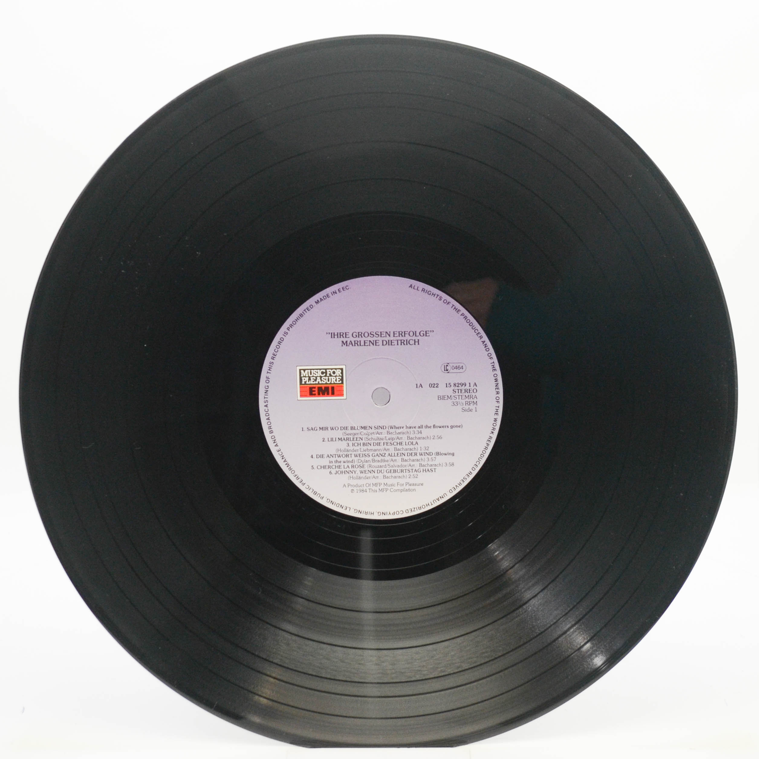 Marlene Dietrich — Ihre Grossen Erfolge, 1984