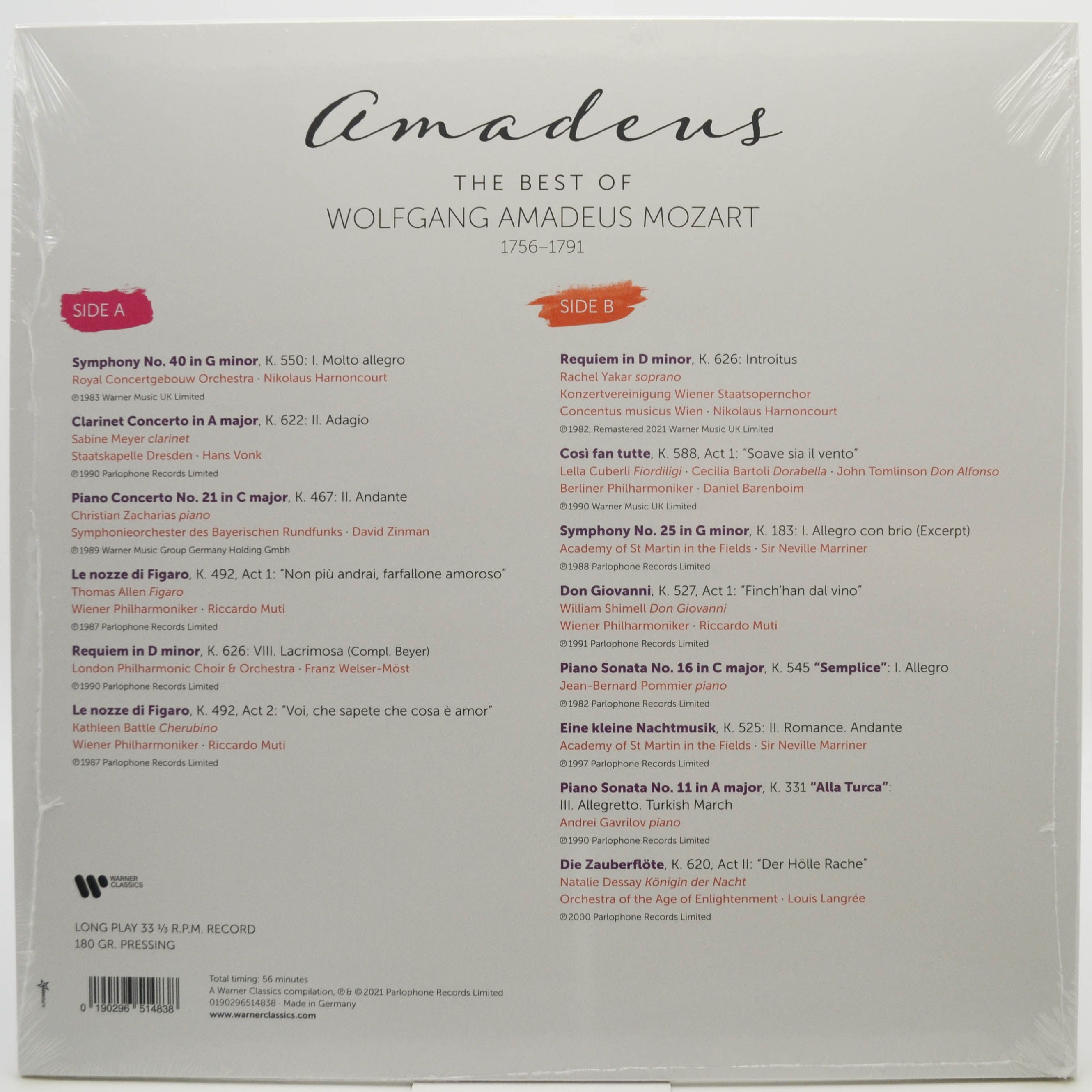 Mozart — Amadeus: The Best Of Mozart, 2021