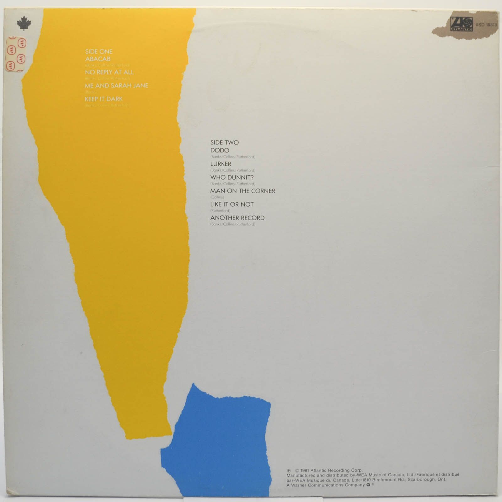 Genesis — Abacab, 1981