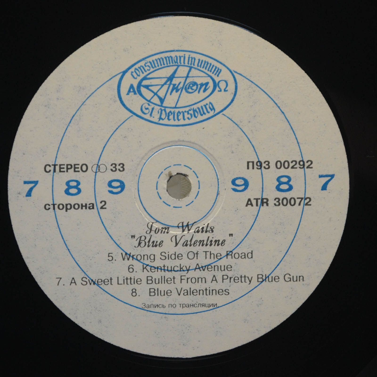 Tom Waits — Blue Valentine, 1978