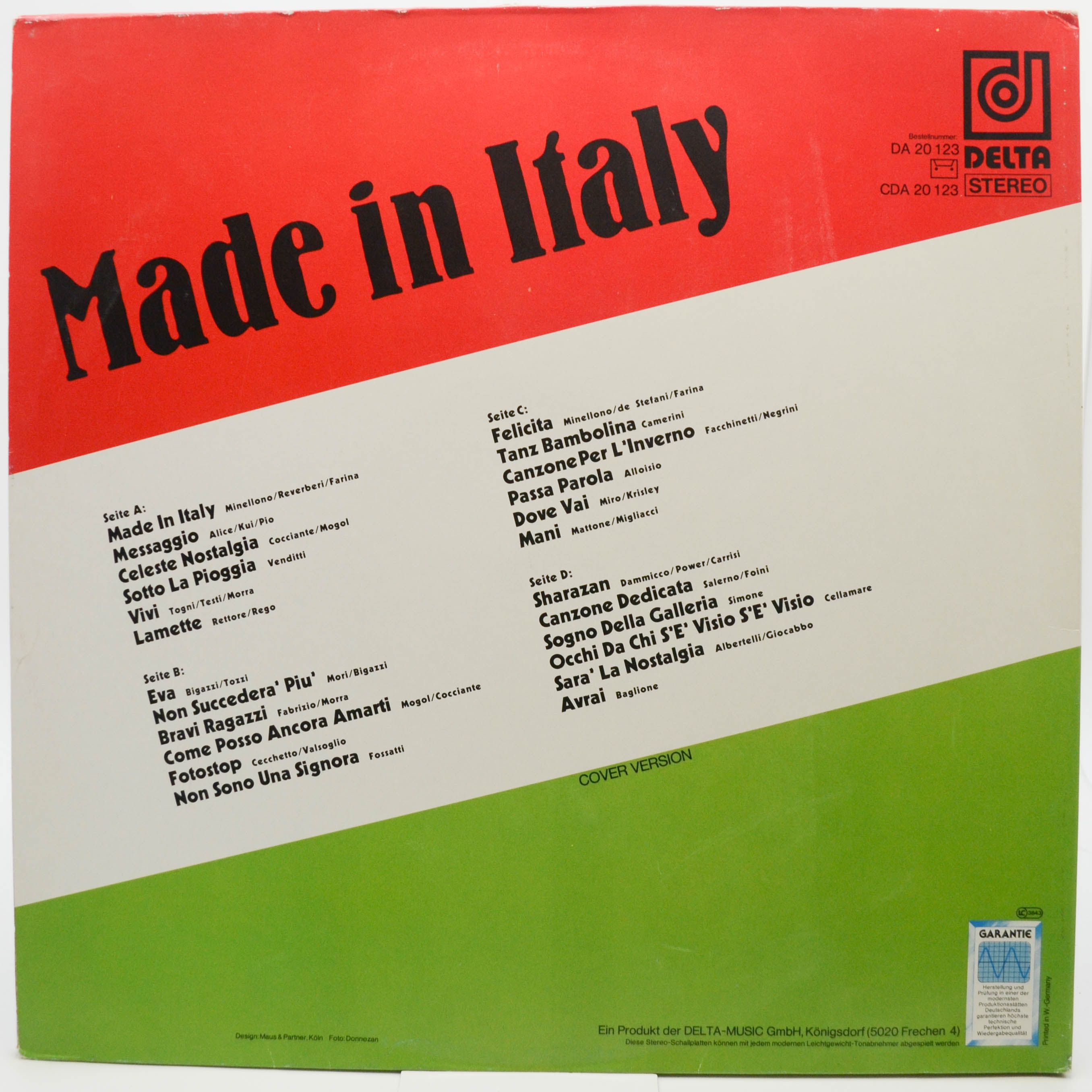 Various — Made In Italy (только LP2, LP1-нет)