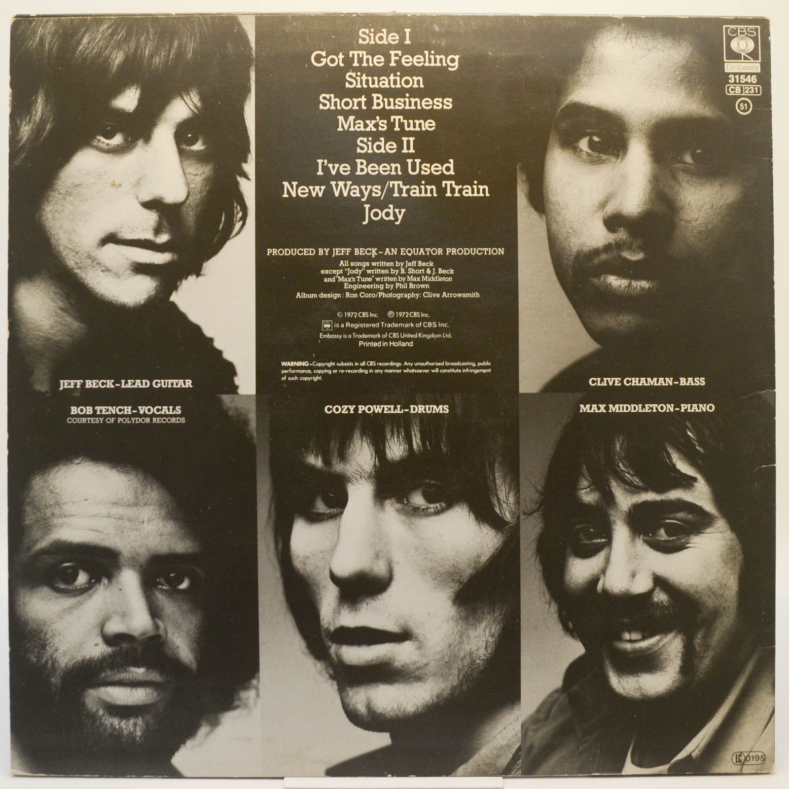 Jeff Beck Group — Rough And Ready, 1971