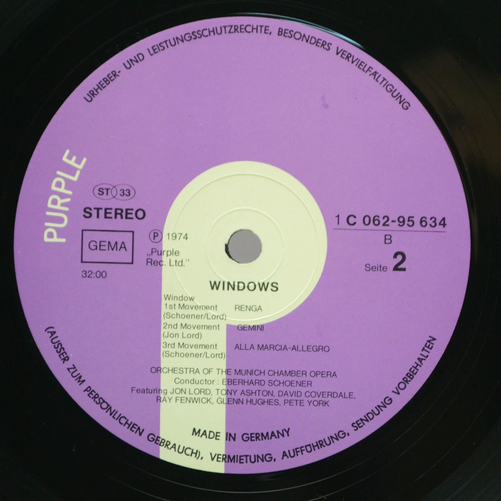 Jon Lord — Windows, 1974