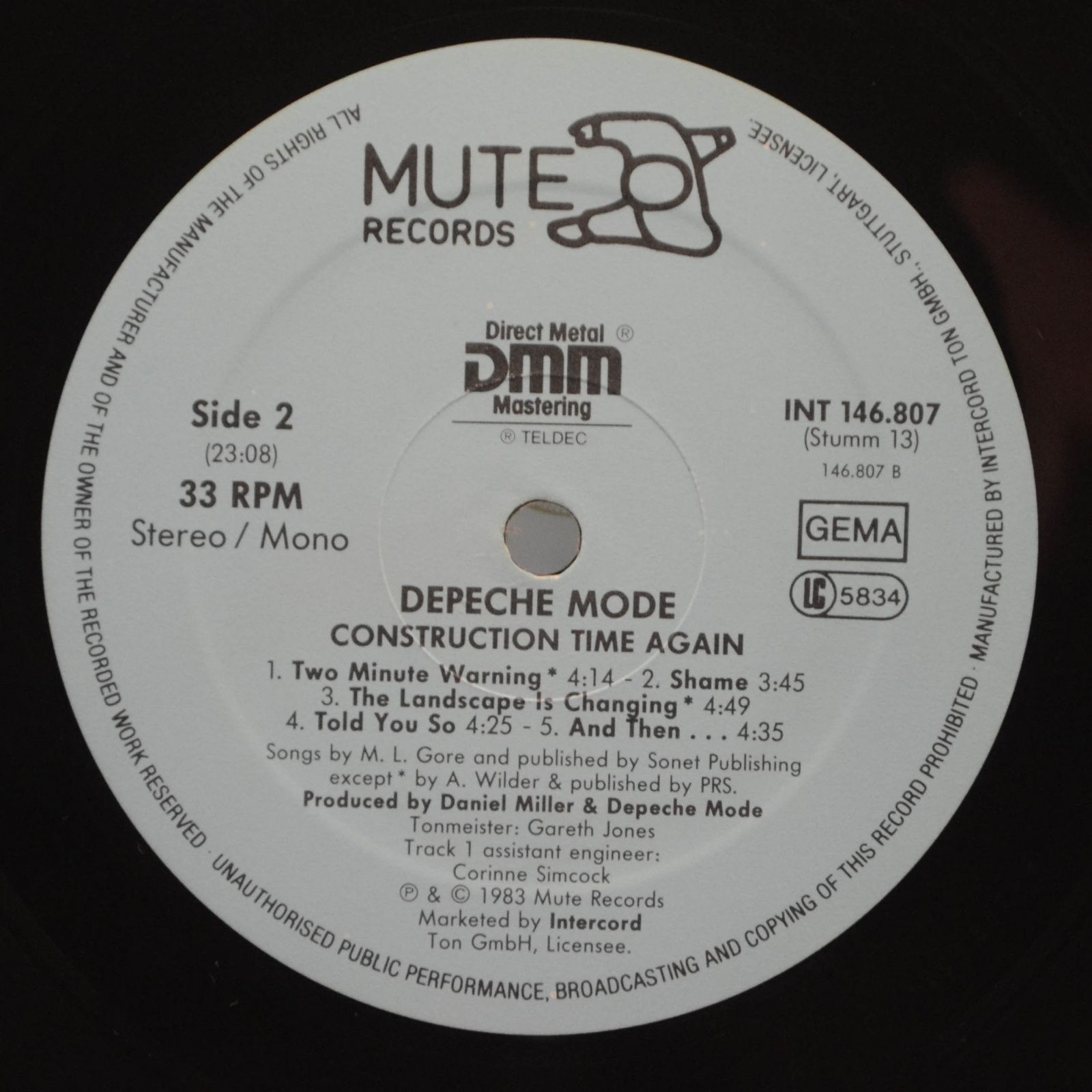 Depeche Mode — Construction Time Again, 1983