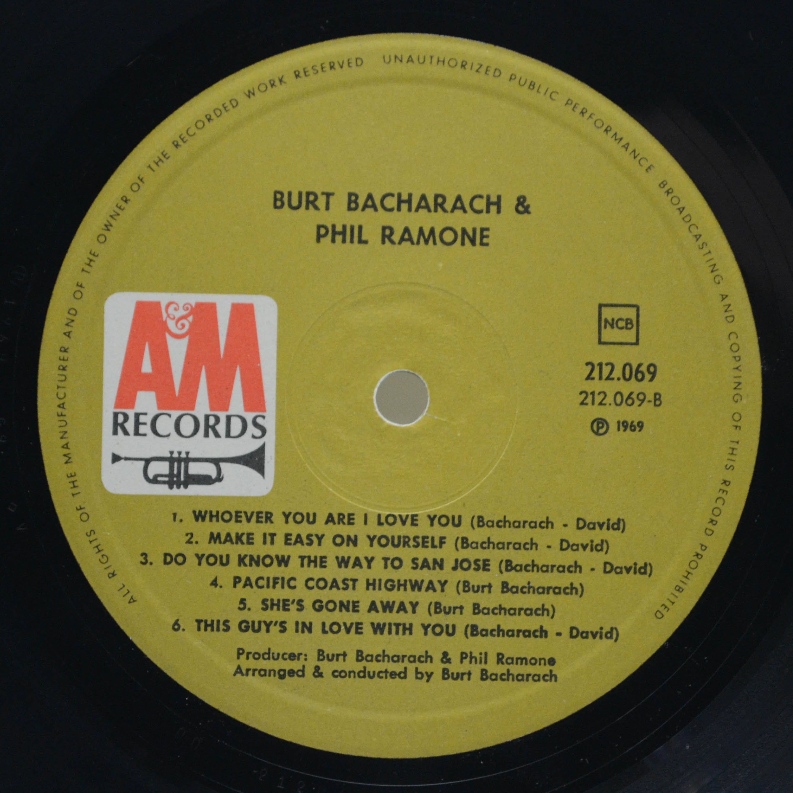 Burt Bacharach — Make It Easy On Yourself, 1969