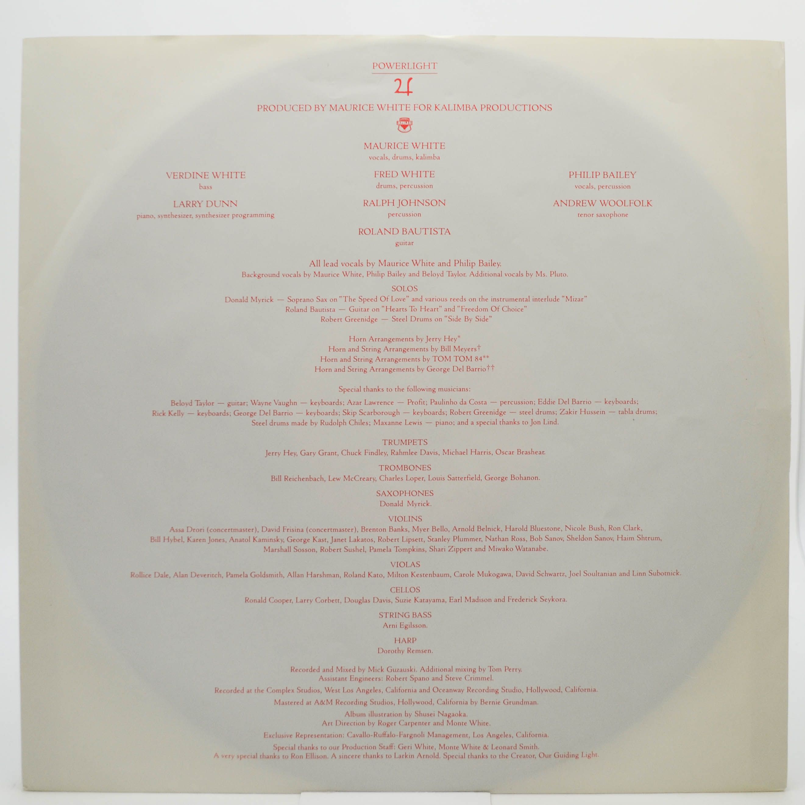 Earth, Wind & Fire — Powerlight, 1983