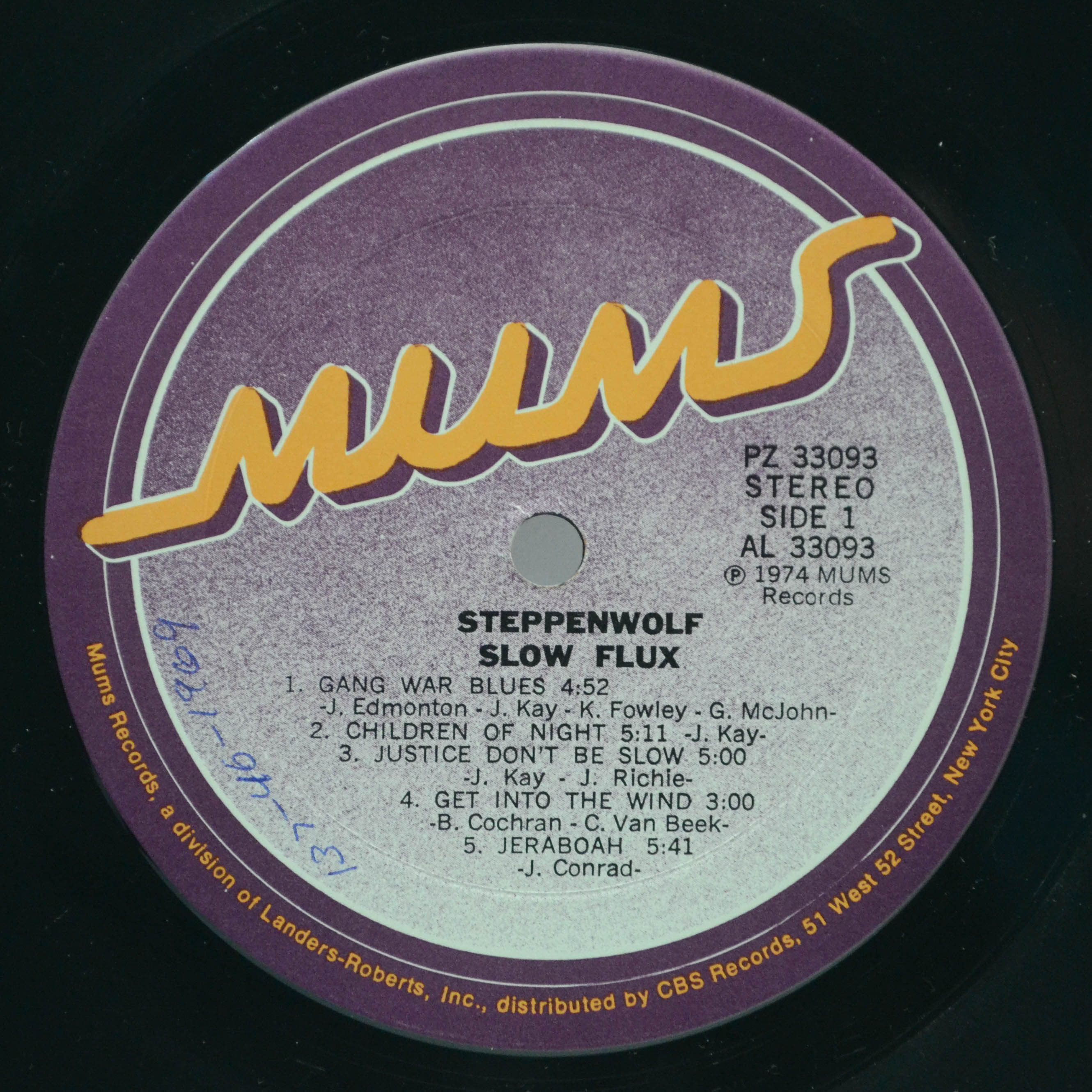 Steppenwolf — Slow Flux (1-st, USA), 1974