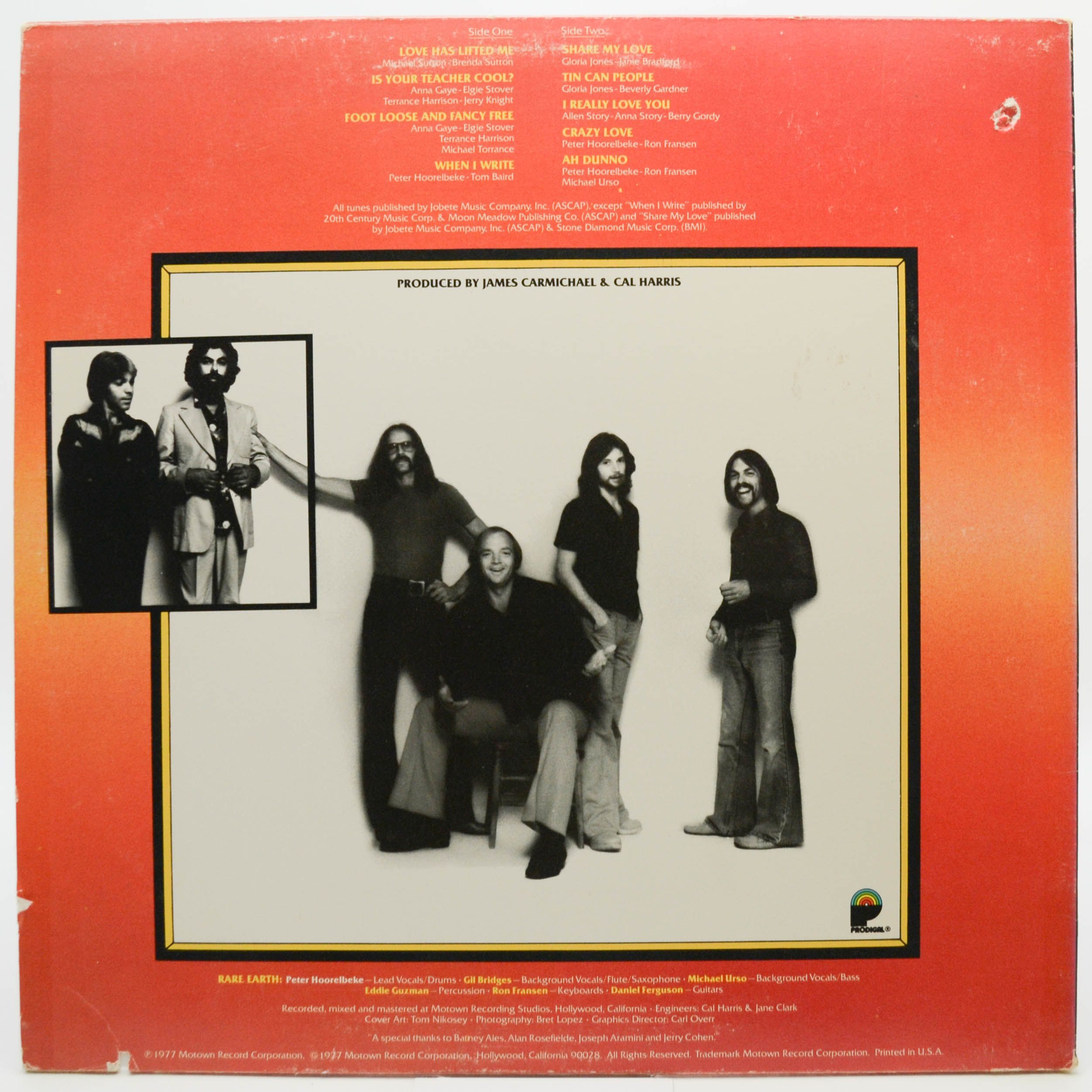 Rare Earth — Rarearth (1-st, USA), 1977