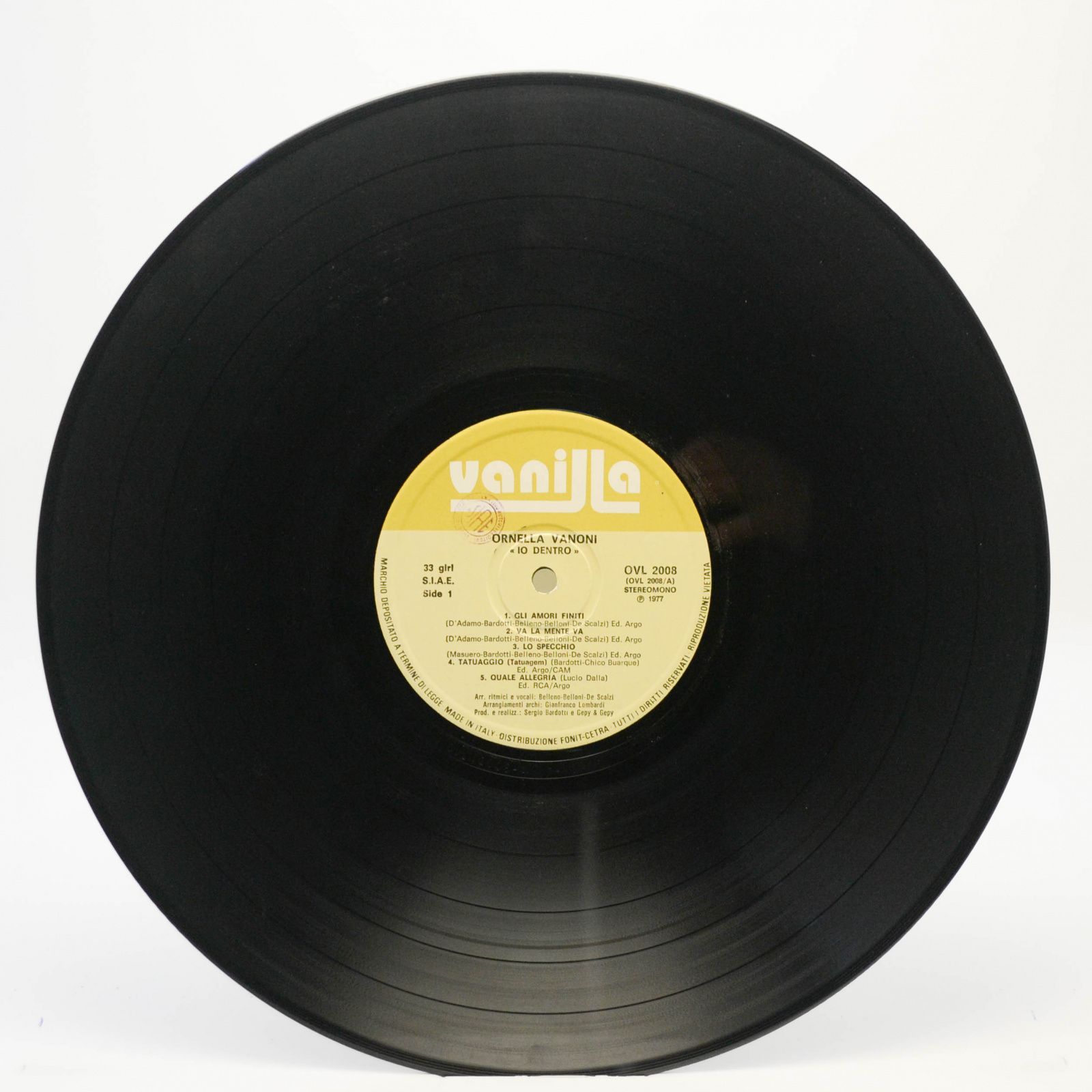 Ornella Vanoni — Io Dentro (Italy), 1977