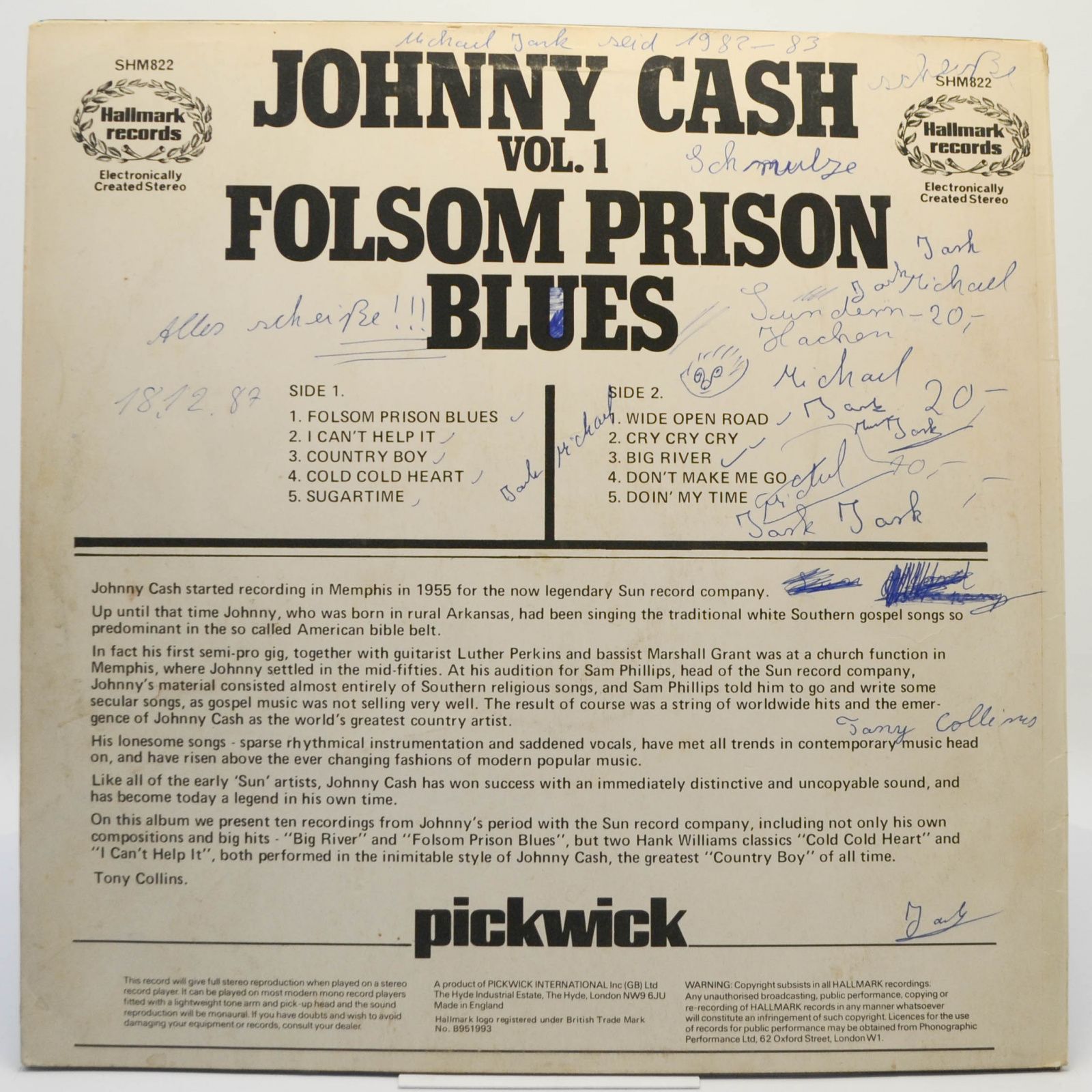 Johnny Cash — Folsom Prison Blues Vol. 1, 1973