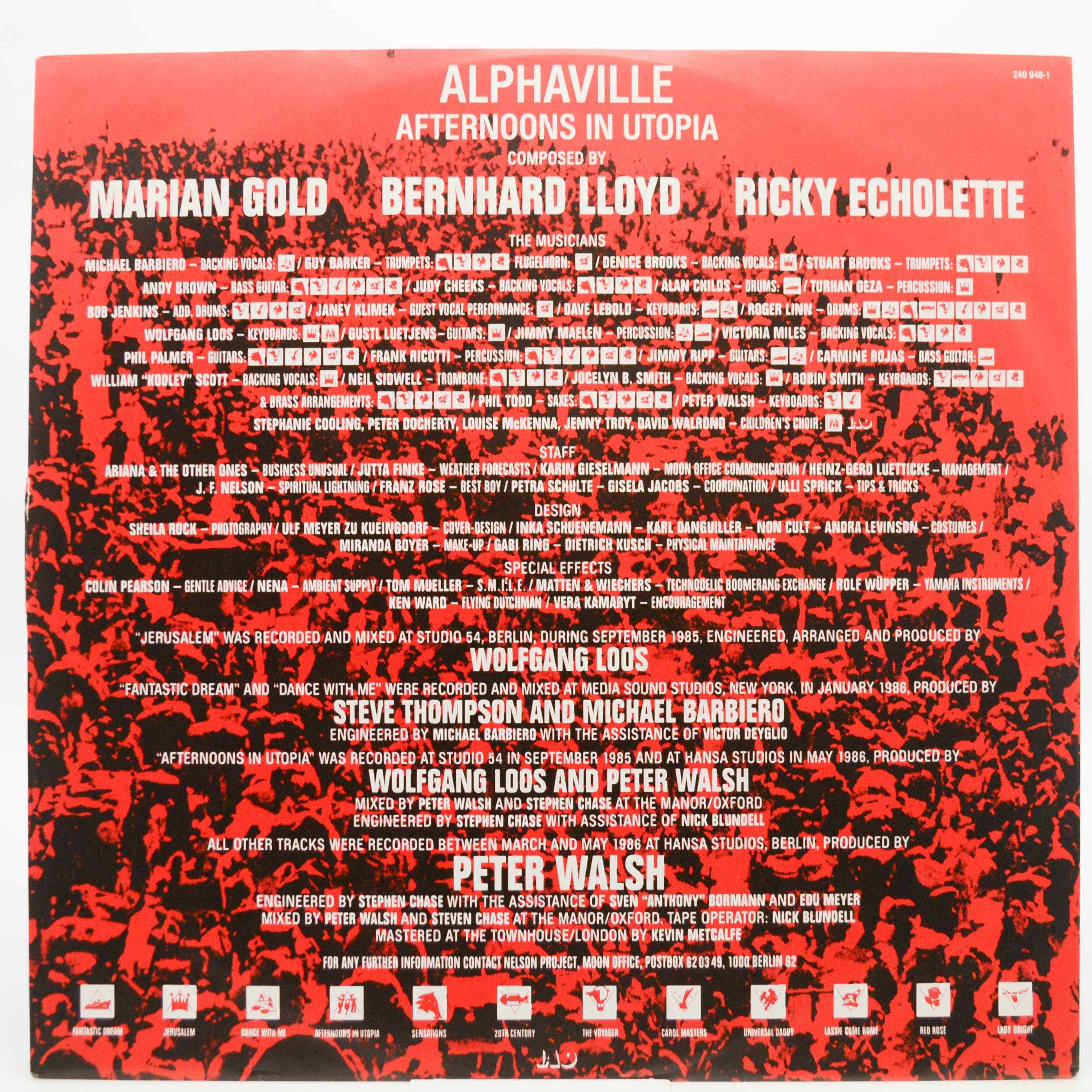 Alphaville — Afternoons In Utopia, 1986