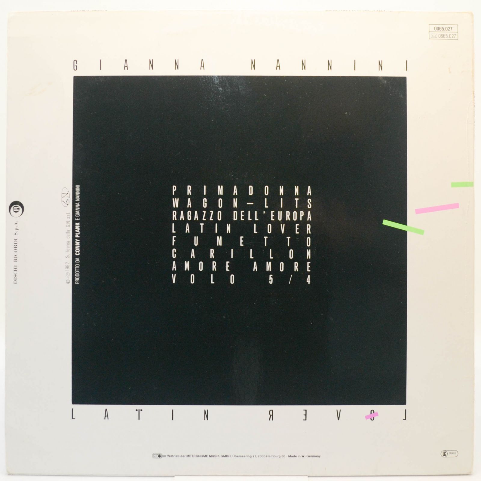 Gianna Nannini — Latin Lover, 1982