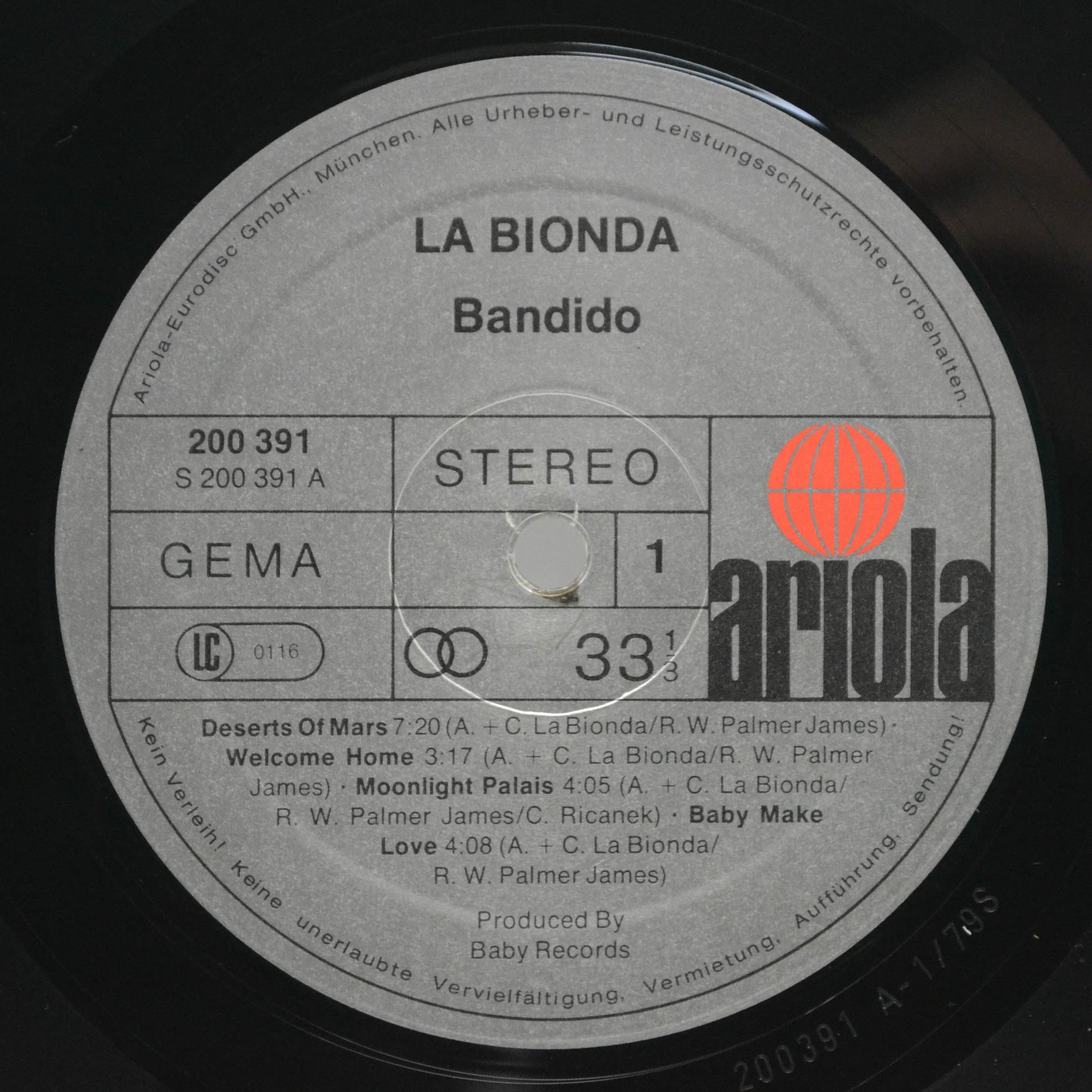 La Bionda — Bandido, 1979