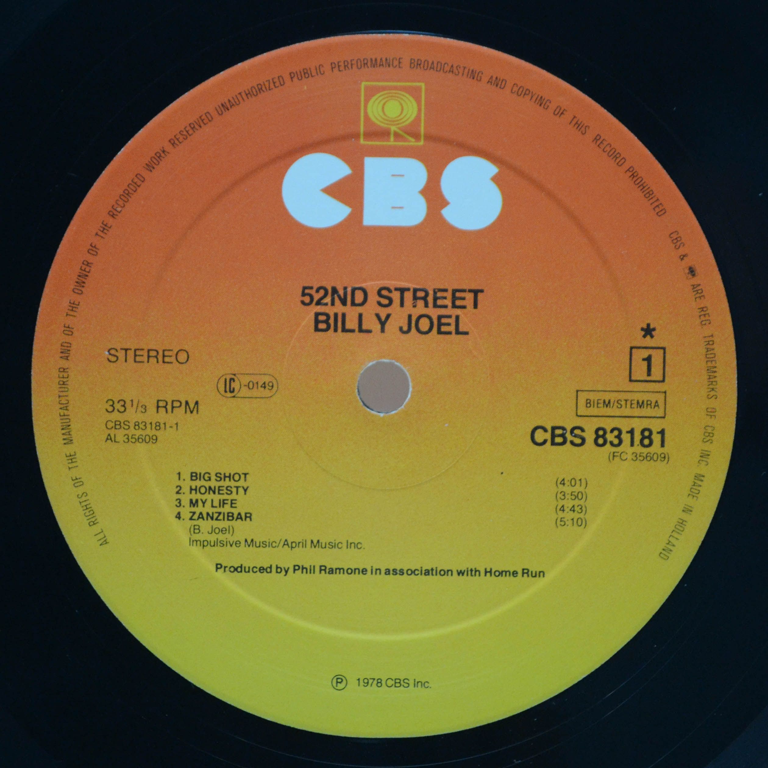 Billy Joel — 52nd Street, 1978
