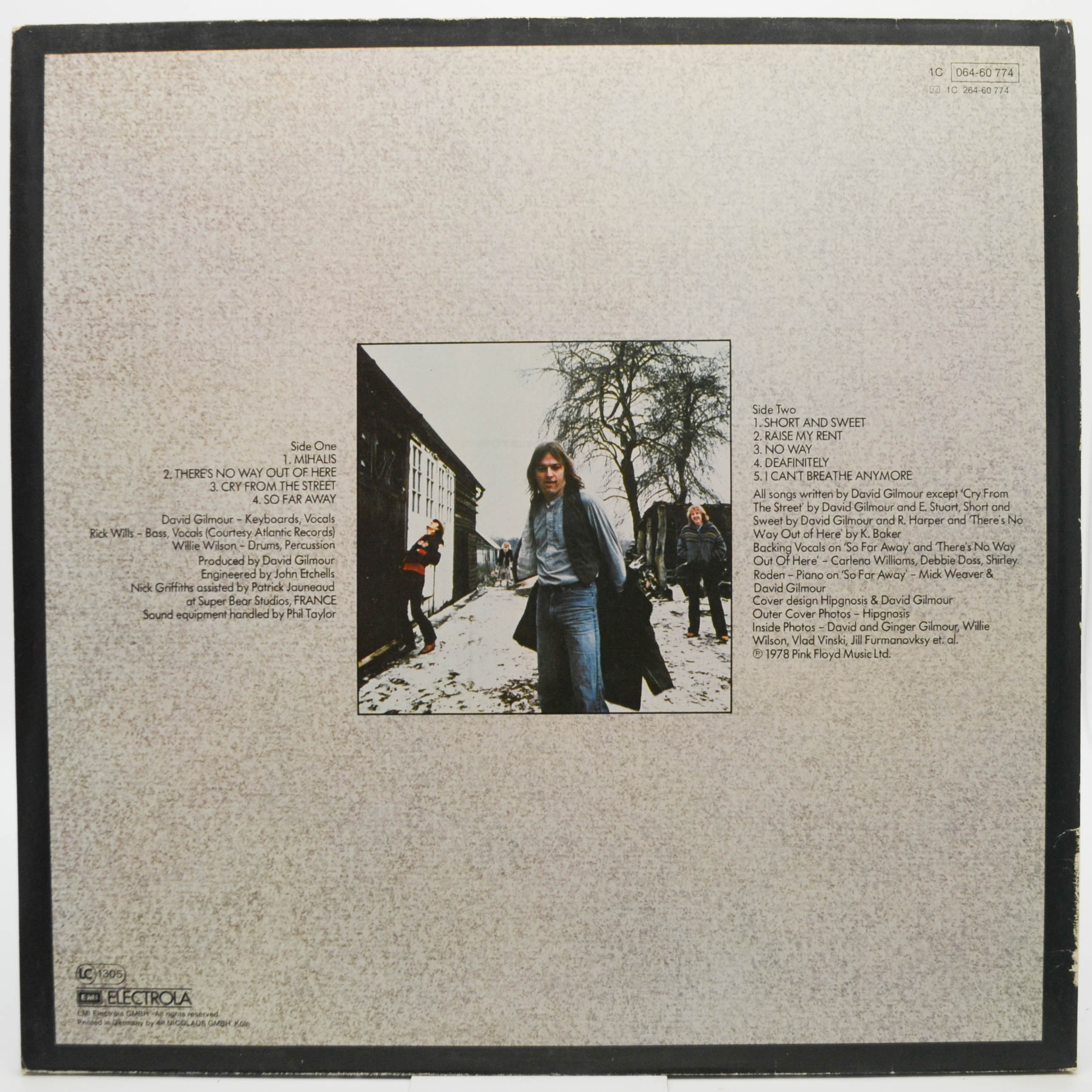 David Gilmour — David Gilmour, 1978