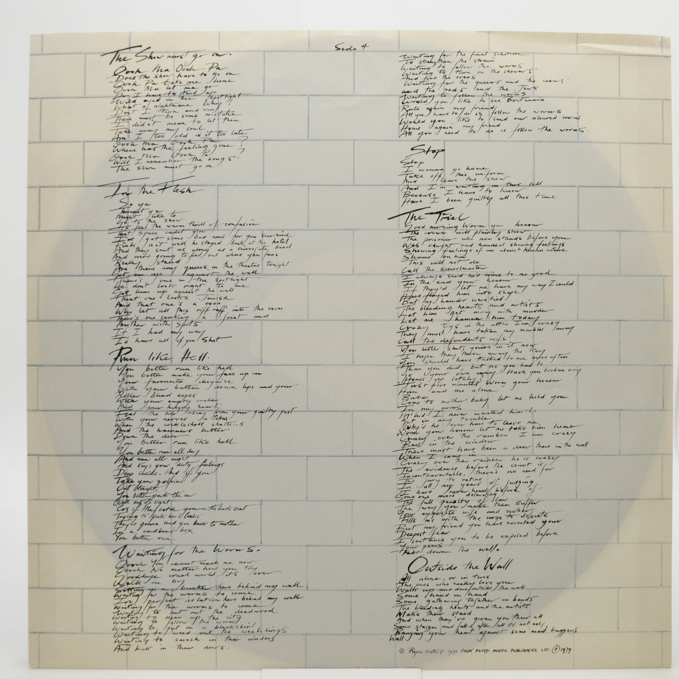 Pink Floyd — The Wall (2LP), 1979