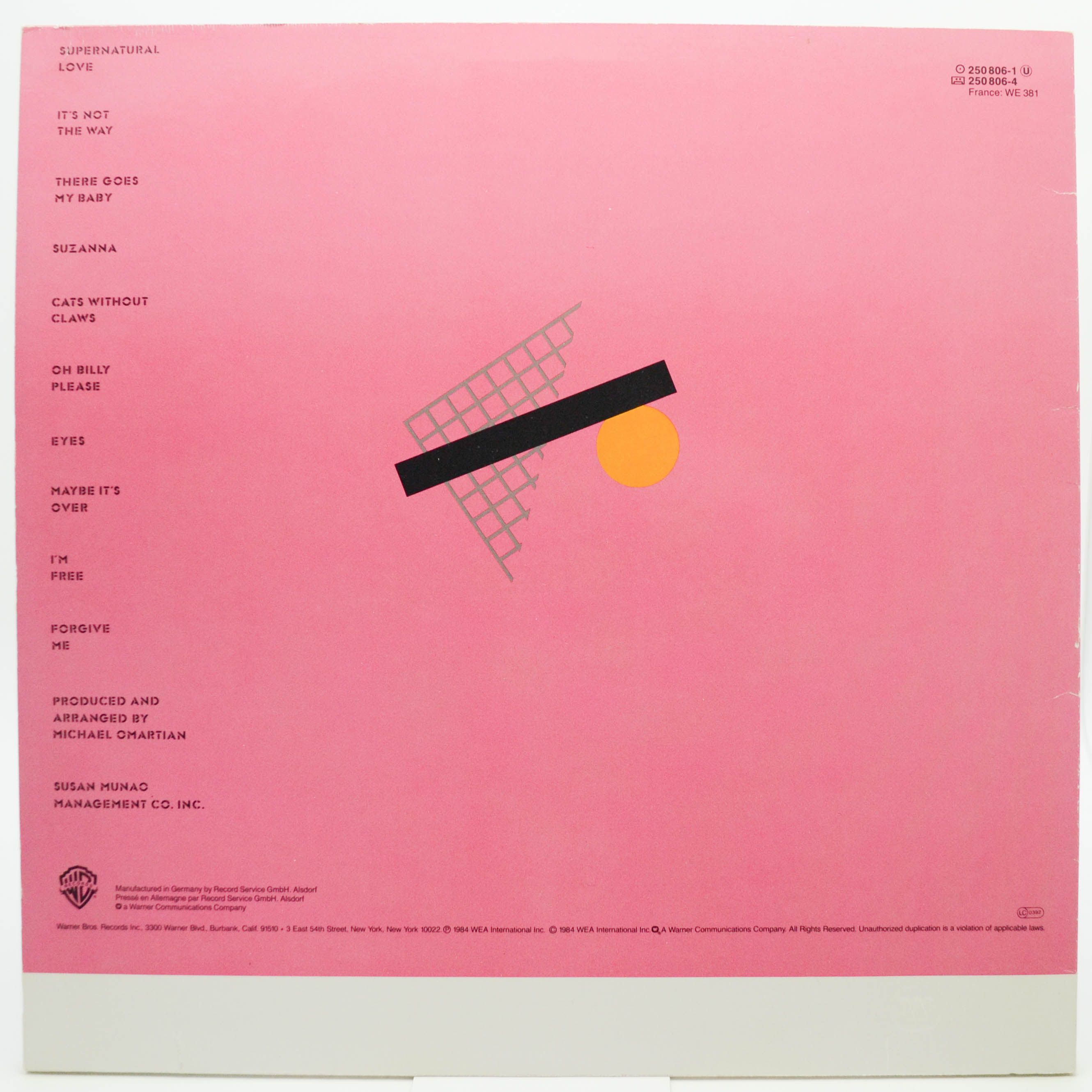 Donna Summer — Cats Without Claws, 1984