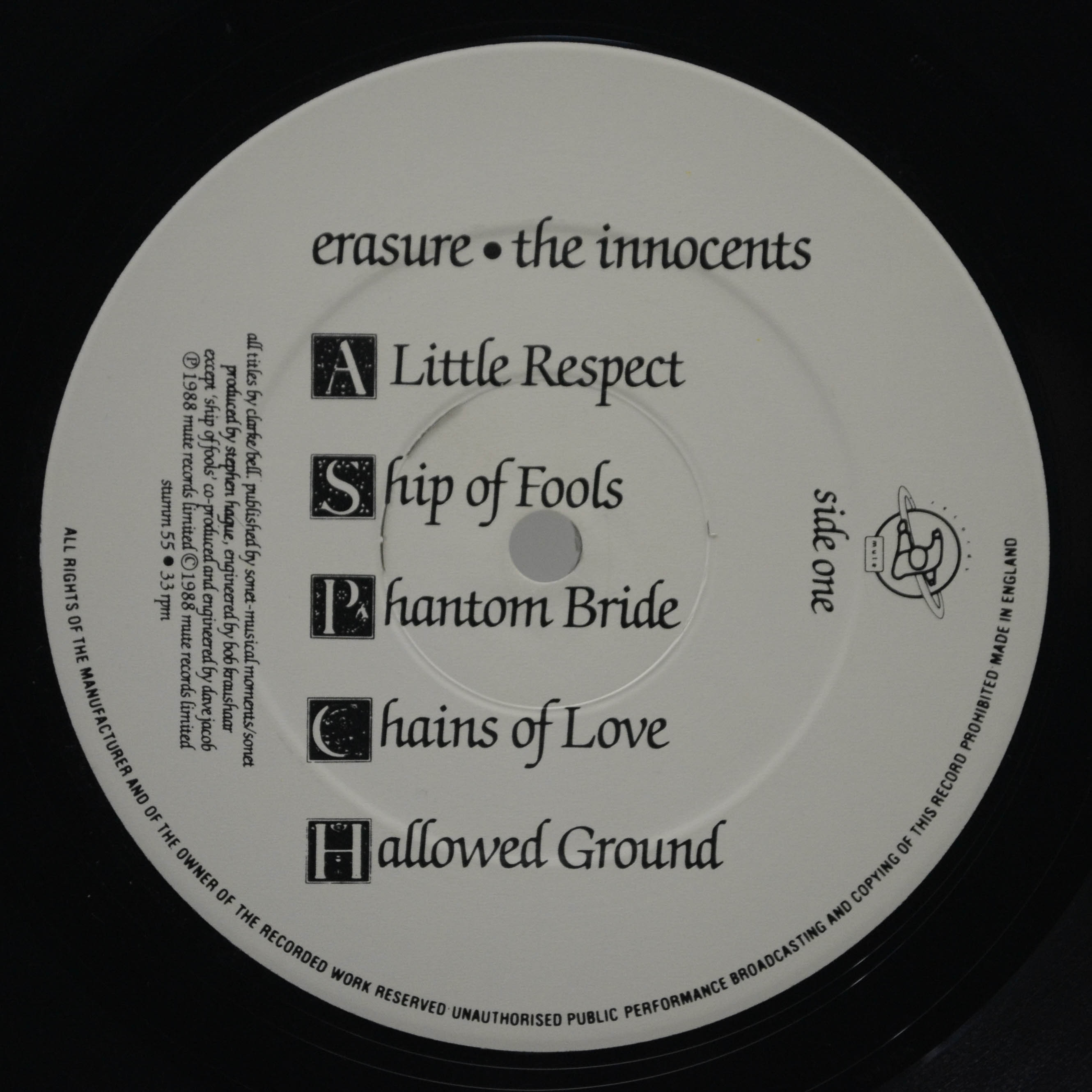 Erasure — The Innocents (1-st, UK), 1988