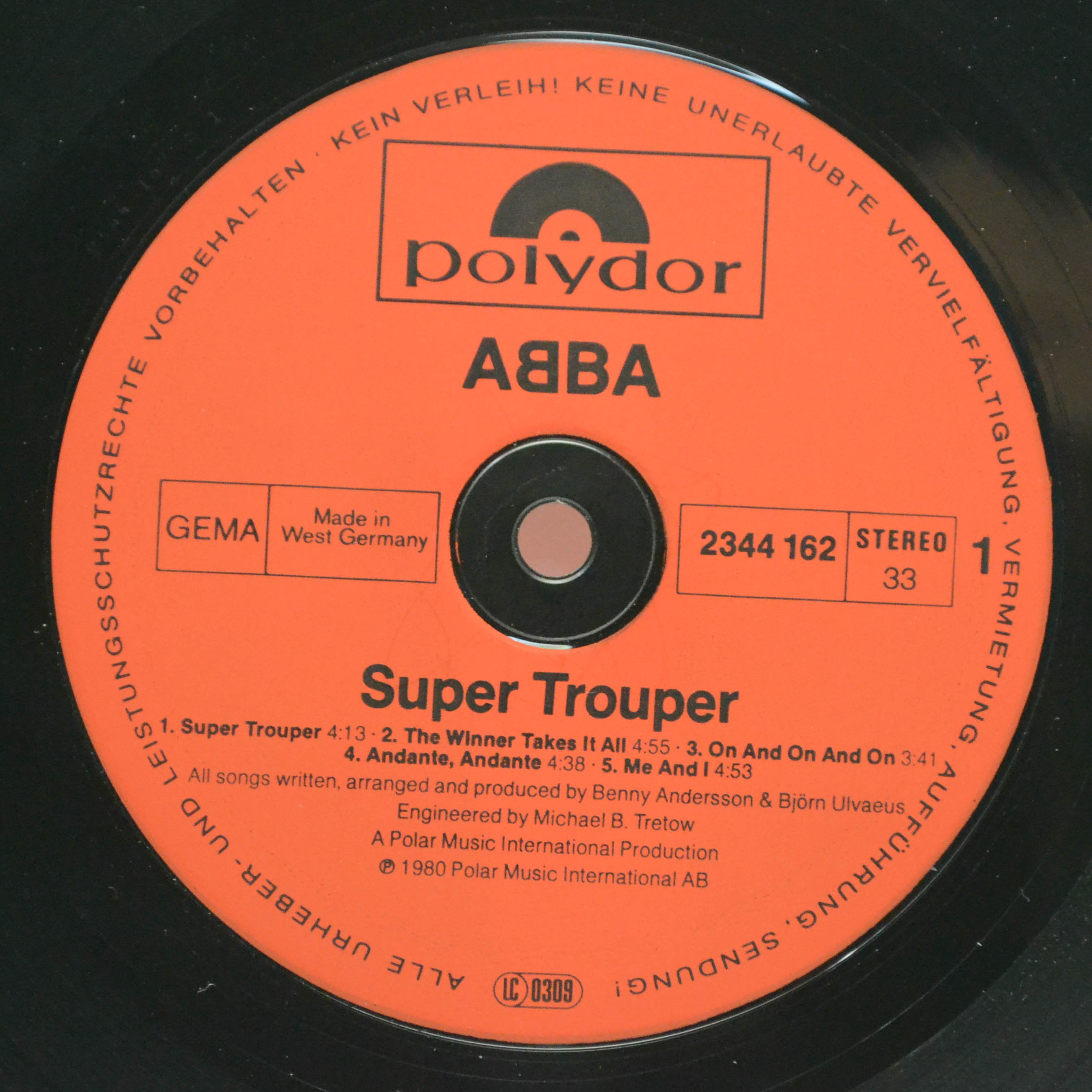 ABBA — Super Trouper, 1980