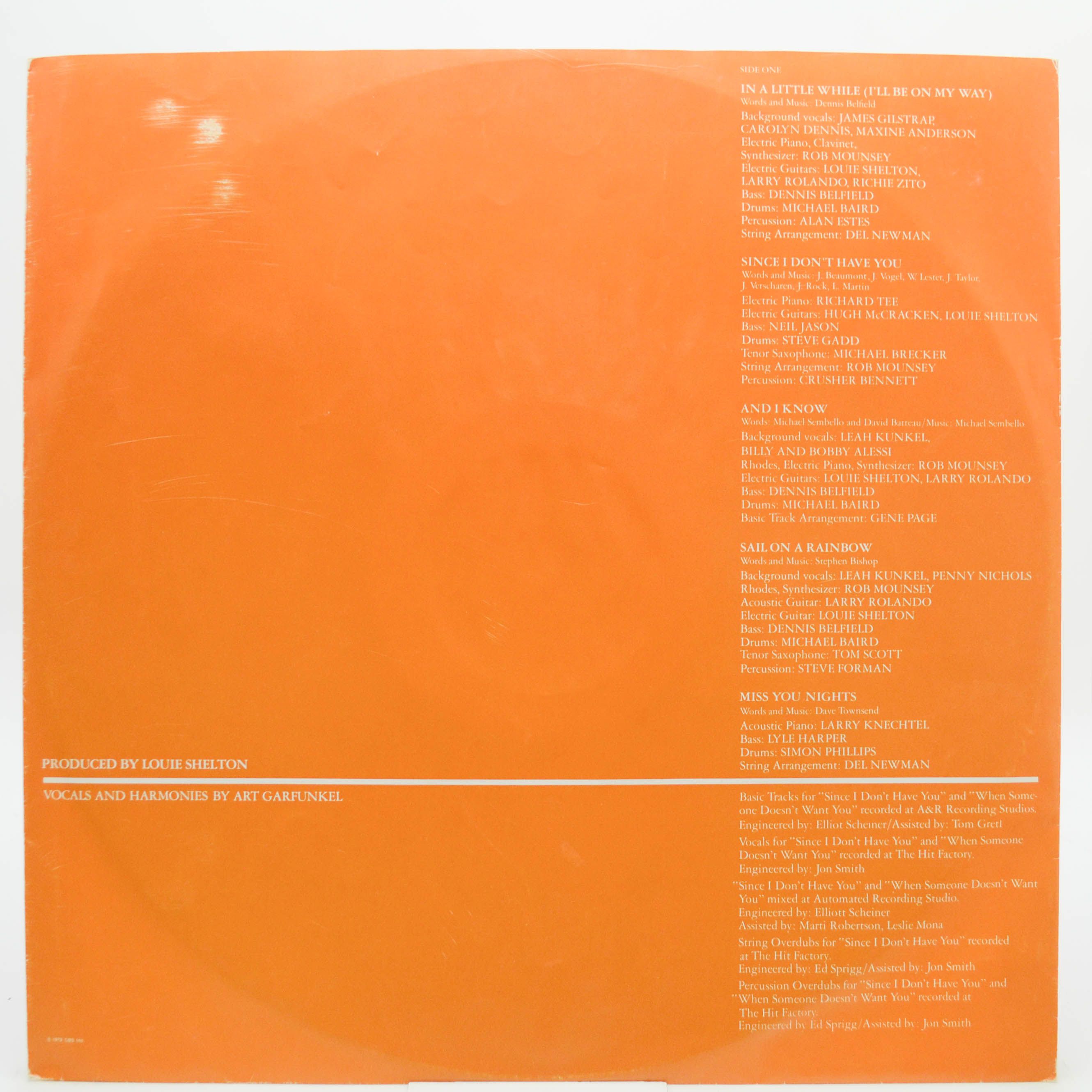 Art Garfunkel — Fate For Breakfast, 1979