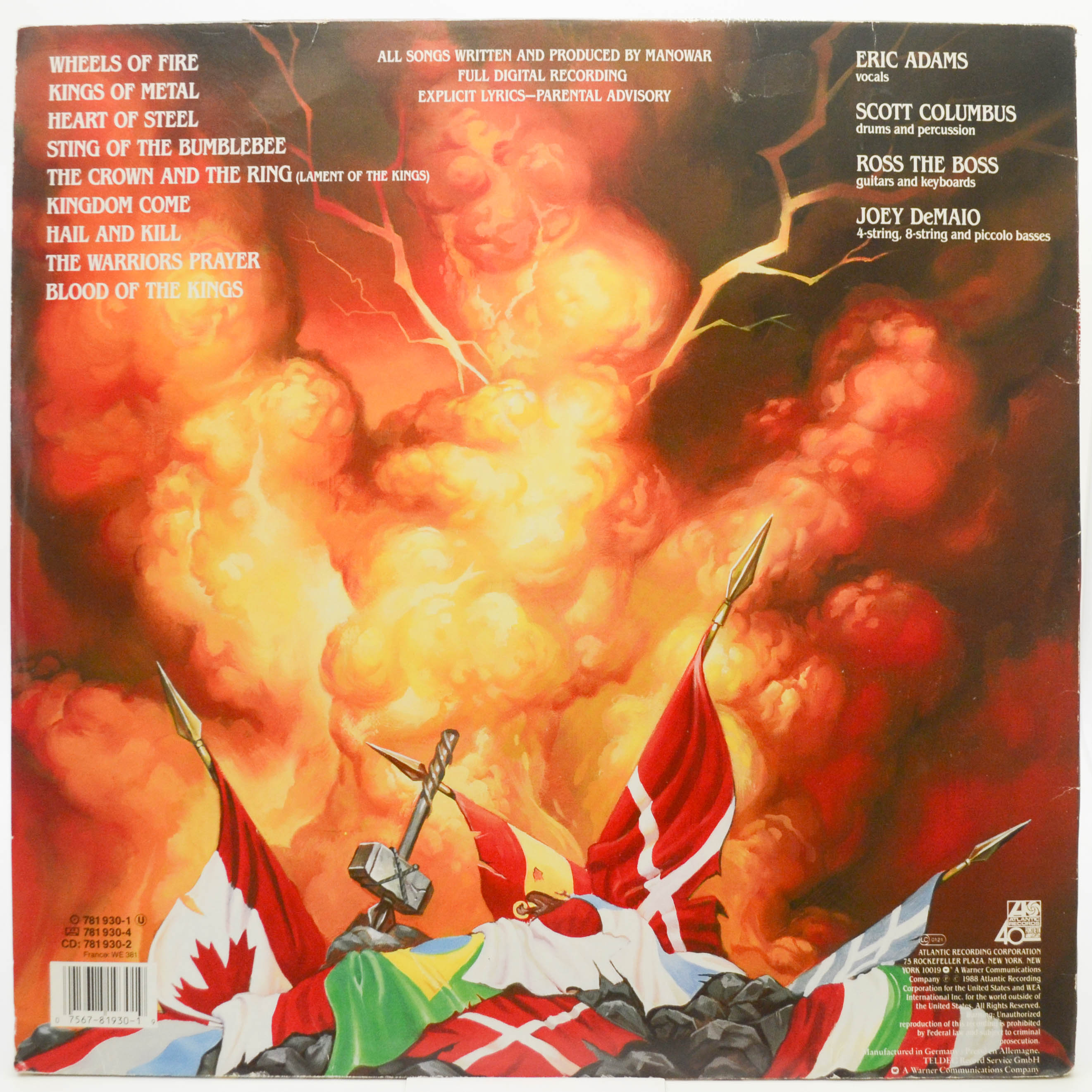 Manowar — Kings Of Metal, 1988