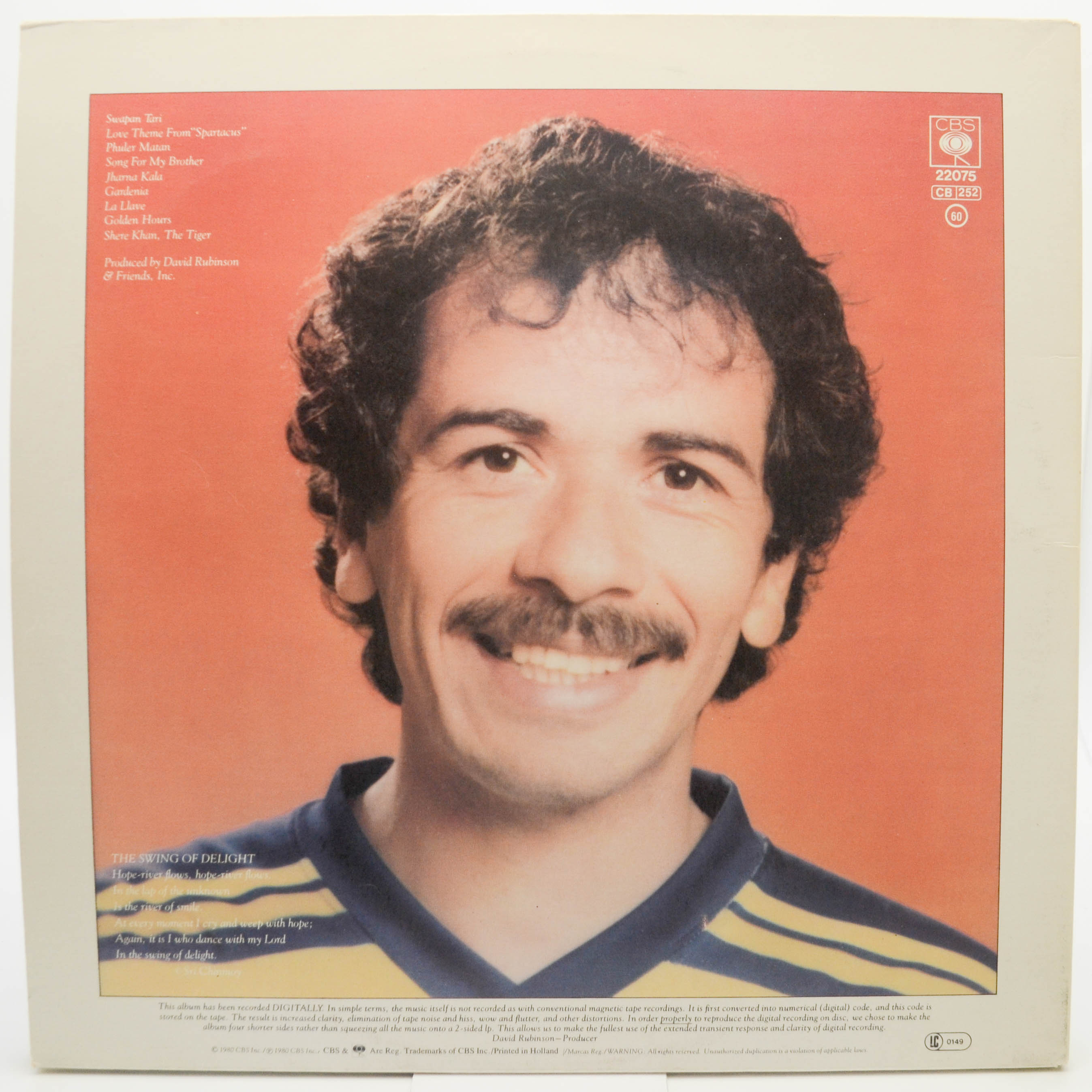 Devadip Carlos Santana — The Swing Of Delight (2LP), 1980