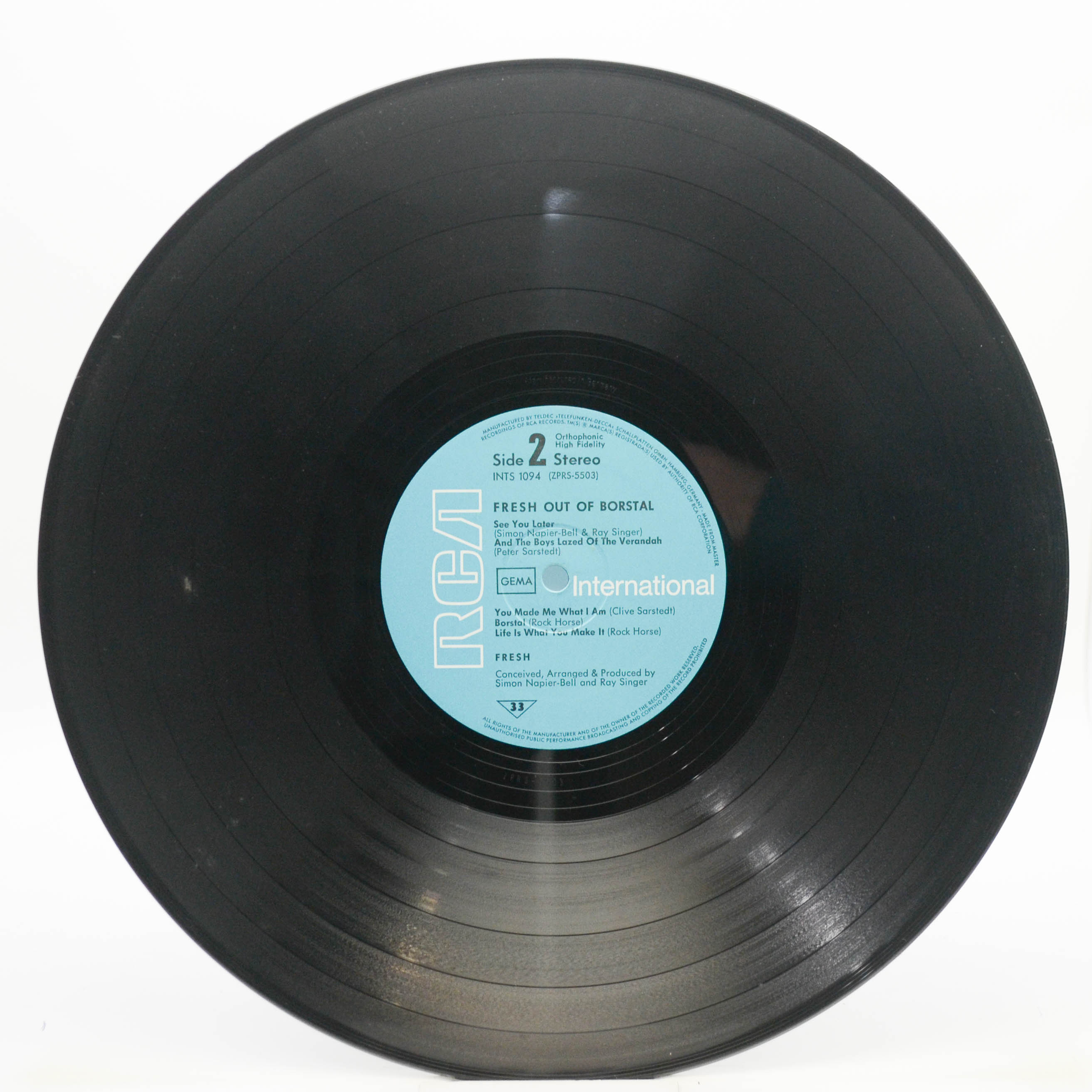 Fresh — Fresh Out Of Borstal, 1972