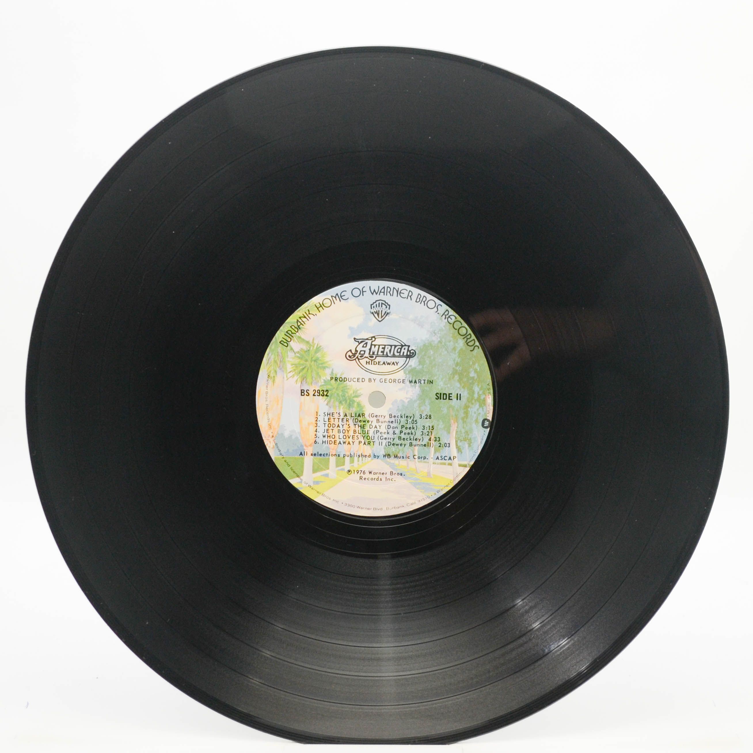 America — Hideaway (1-st, USA), 1976