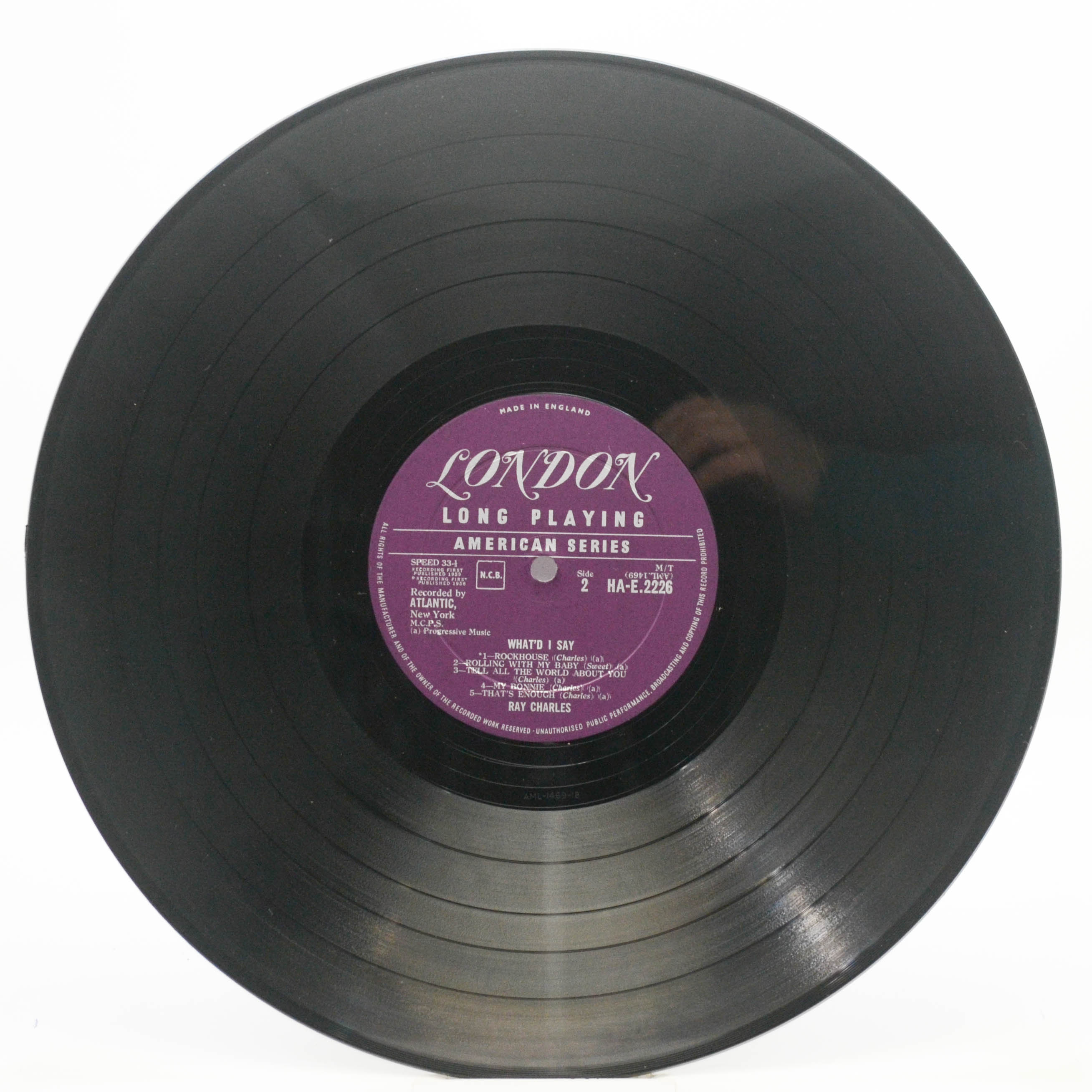 Ray Charles — What'd I Say (UK), 1959