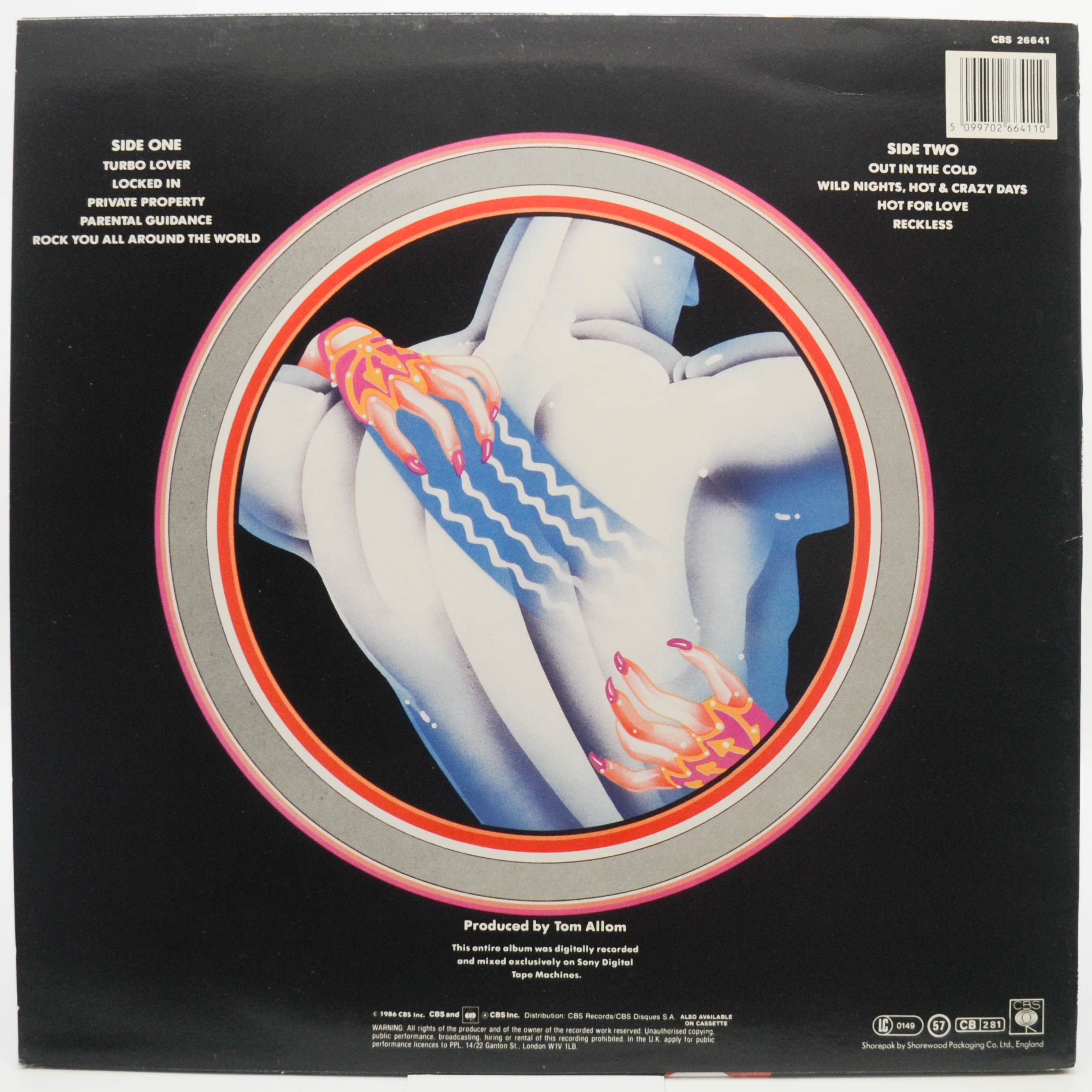 Judas Priest — Turbo (1-st, UK), 1986