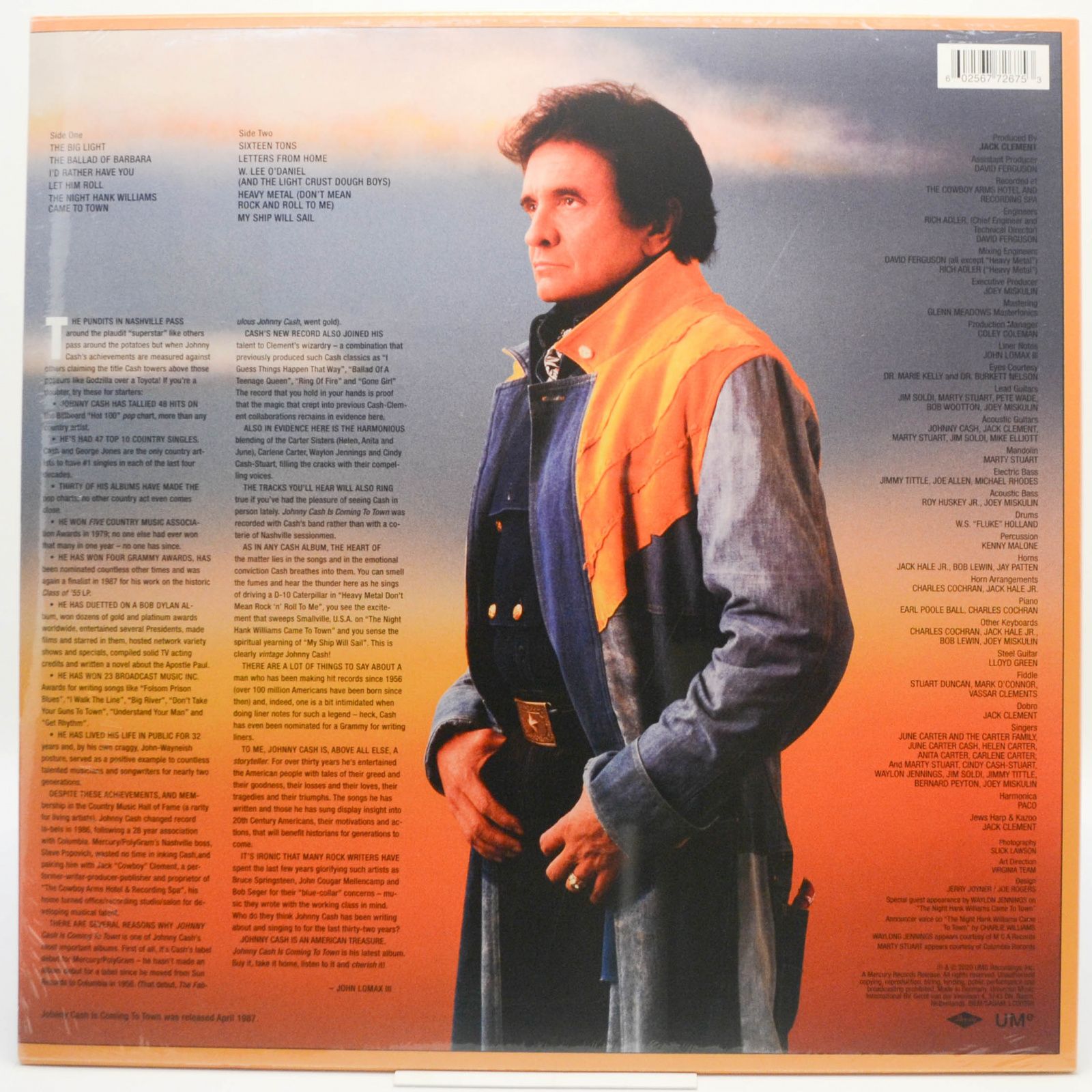 Johnny Cash — Johnny Cash Is Coming To Town, 2020