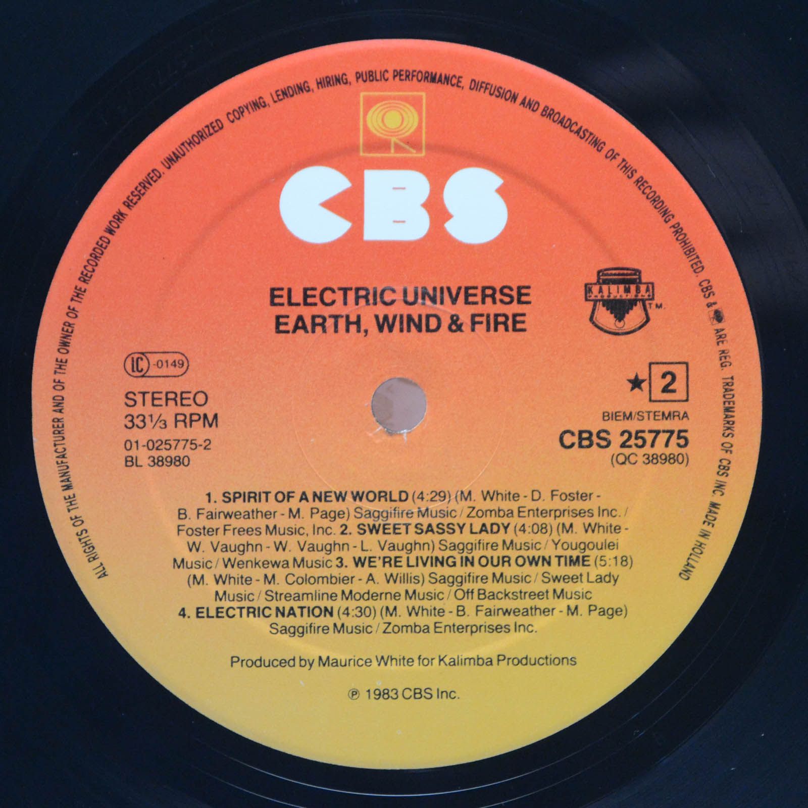 Earth, Wind & Fire — Electric Universe, 1983