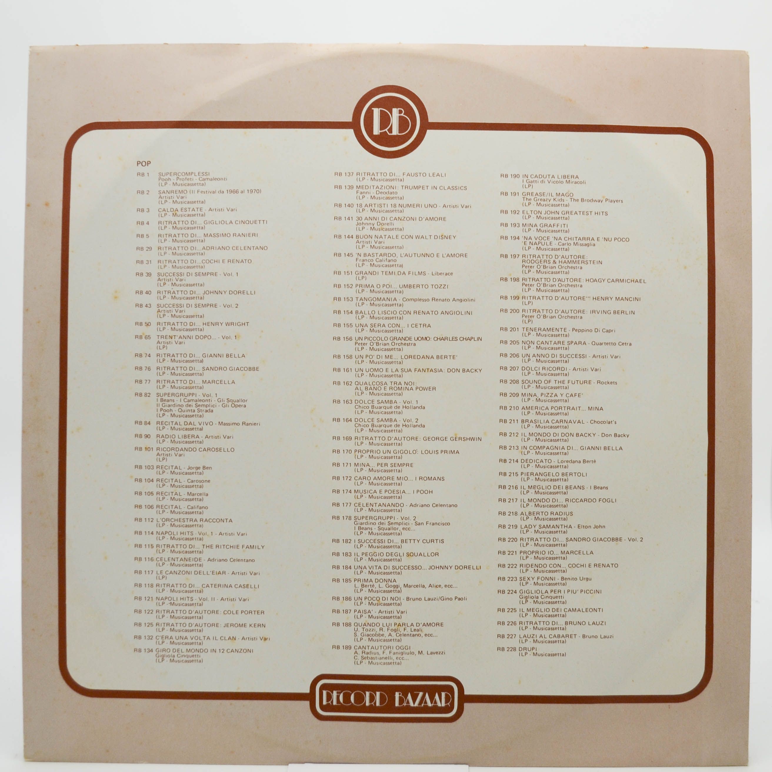 Umberto Tozzi — Ritratto Di... Umberto Tozzi (Italy), 1981