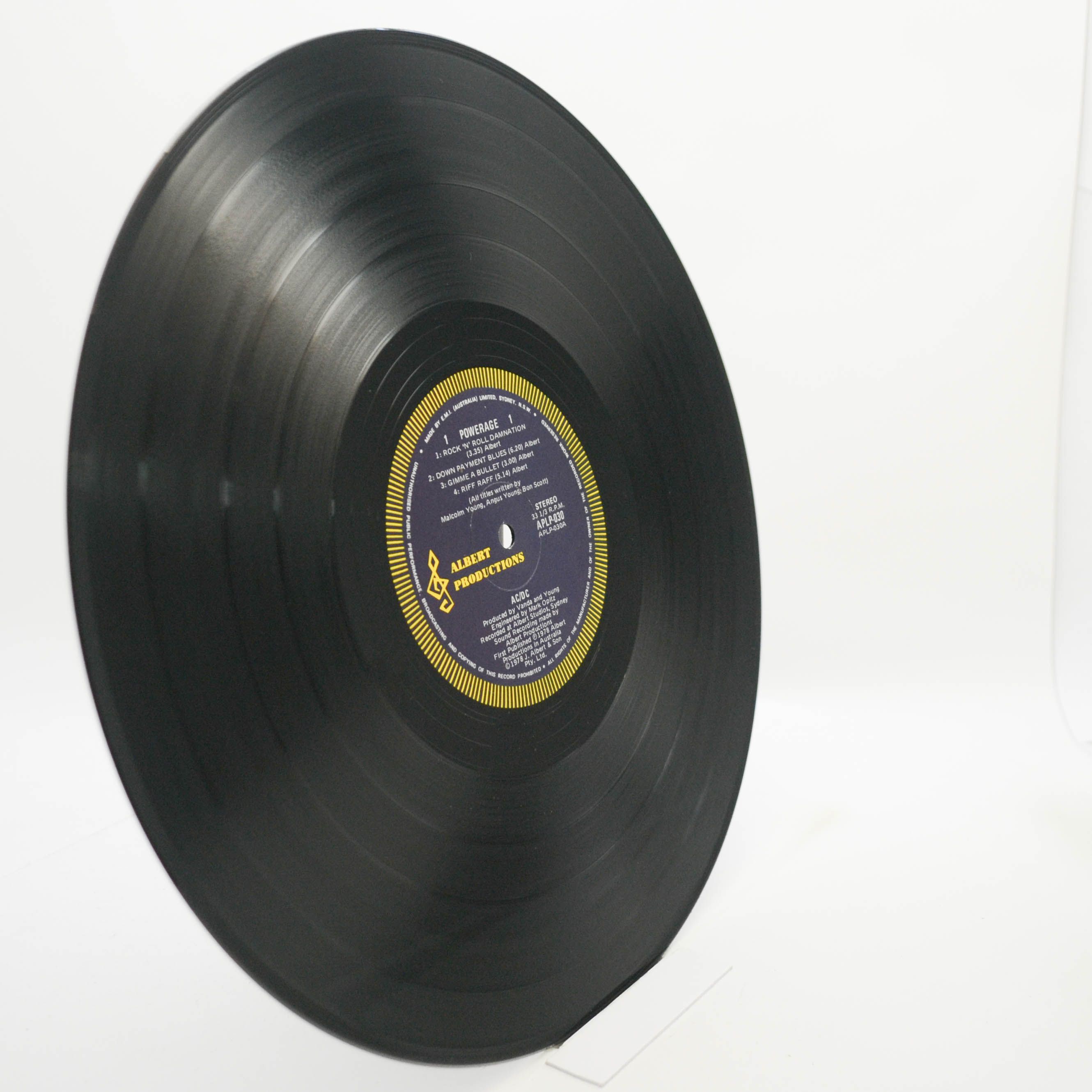 AC/DC — Powerage (1-st, Australia), 1978