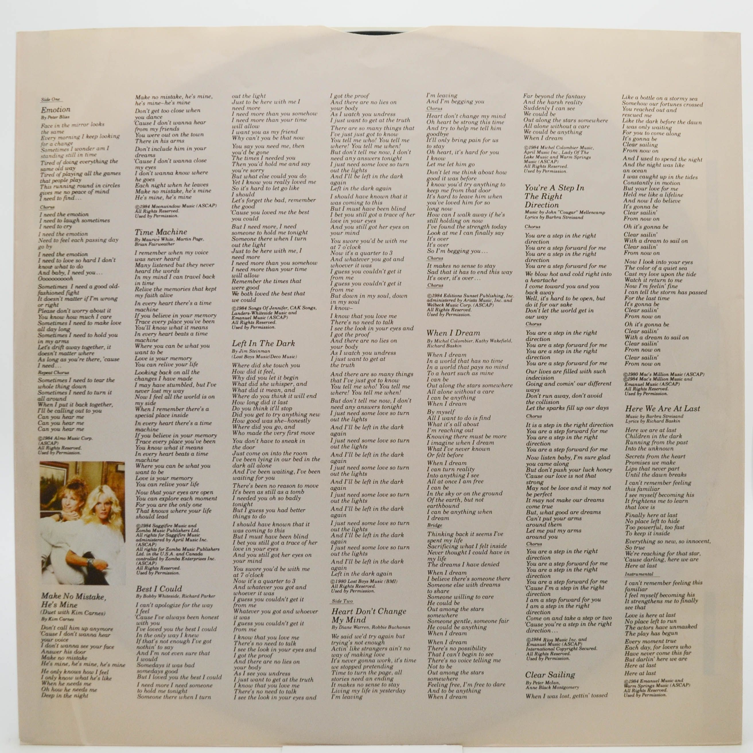 Barbra Streisand — Emotion, 1984