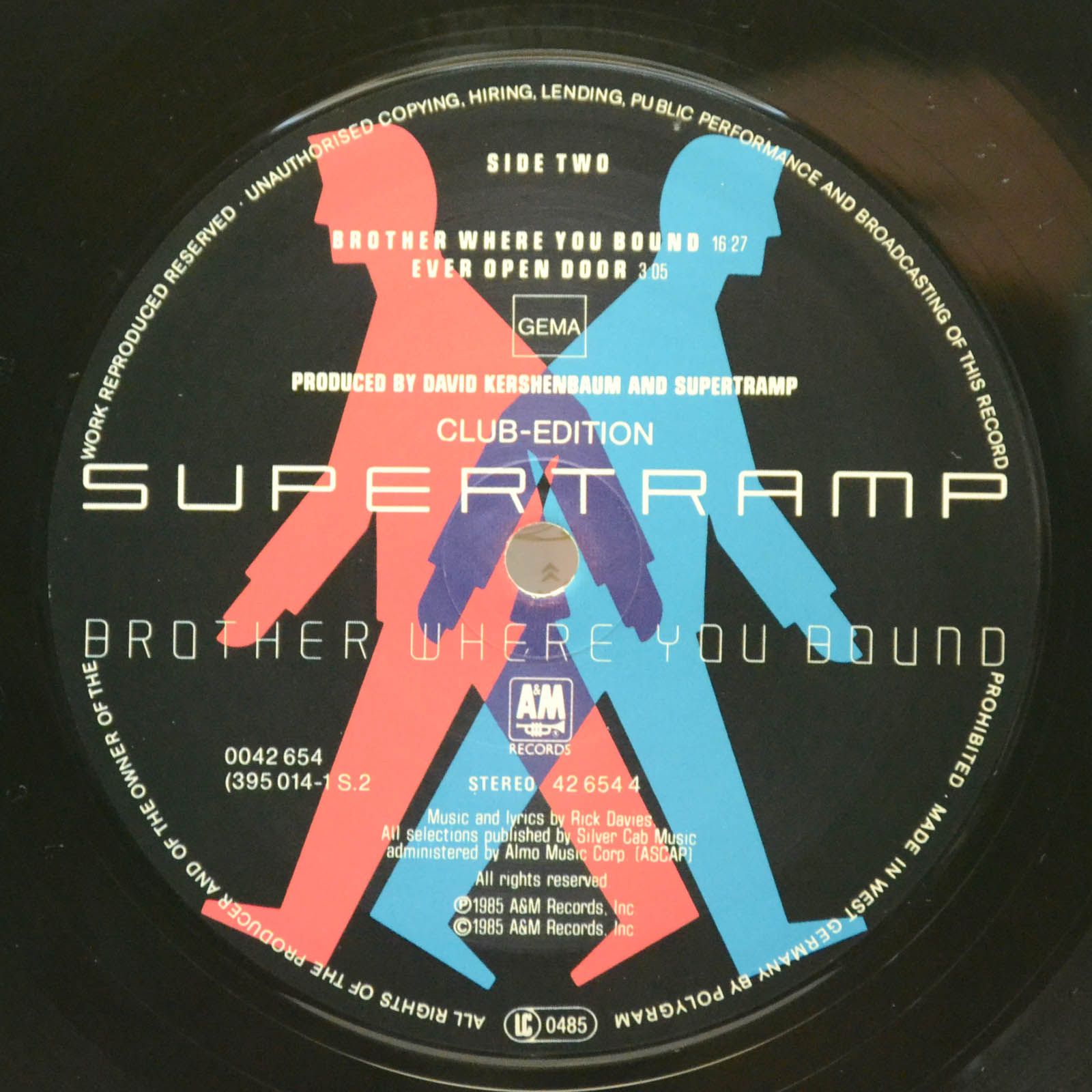 Supertramp — Brother Where You Bound, 1985
