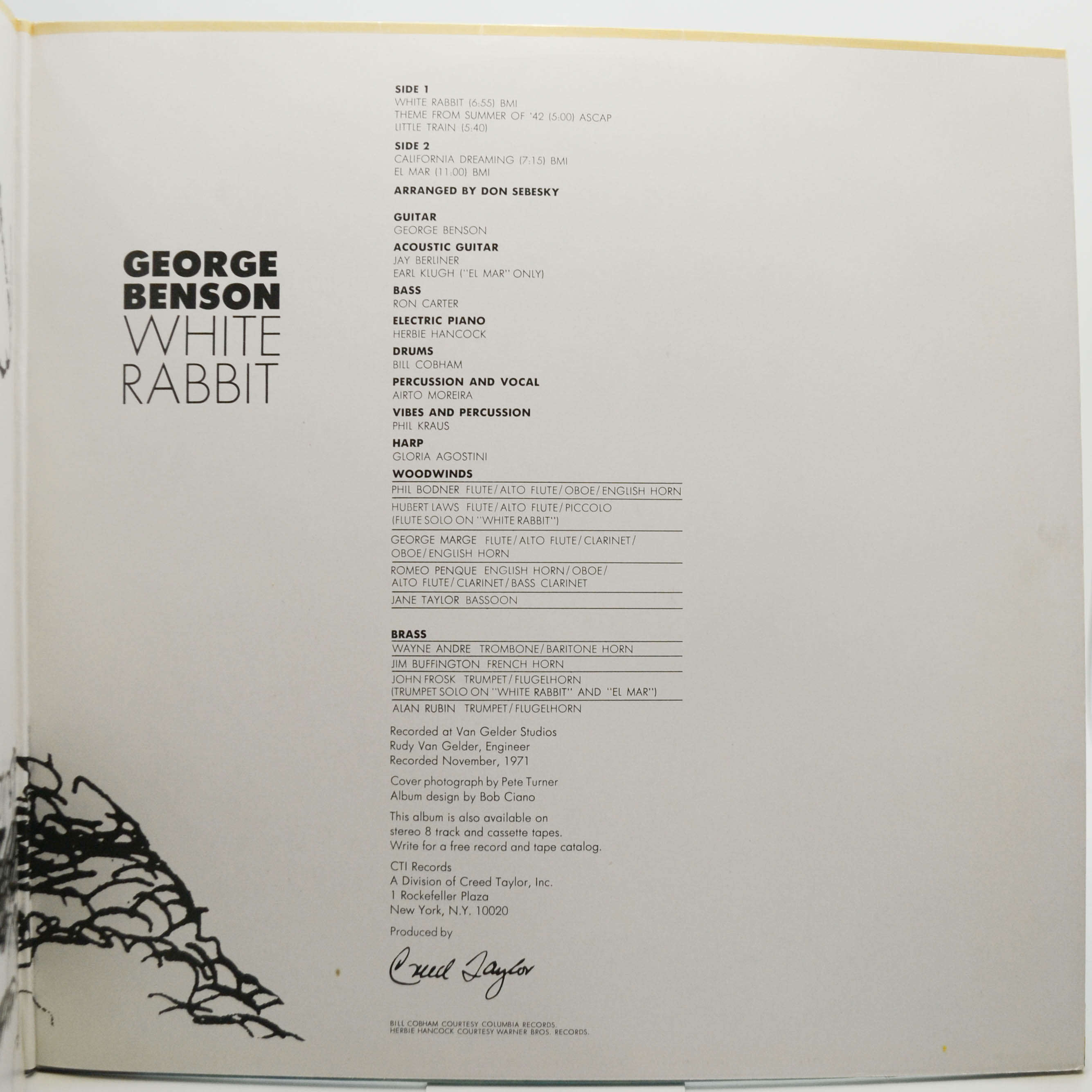 George Benson — White Rabbit, 1972