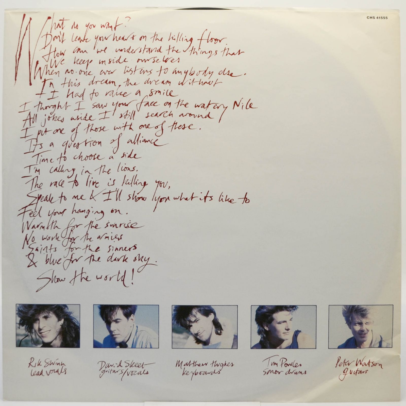 Venetians — Calling In The Lions, 1986