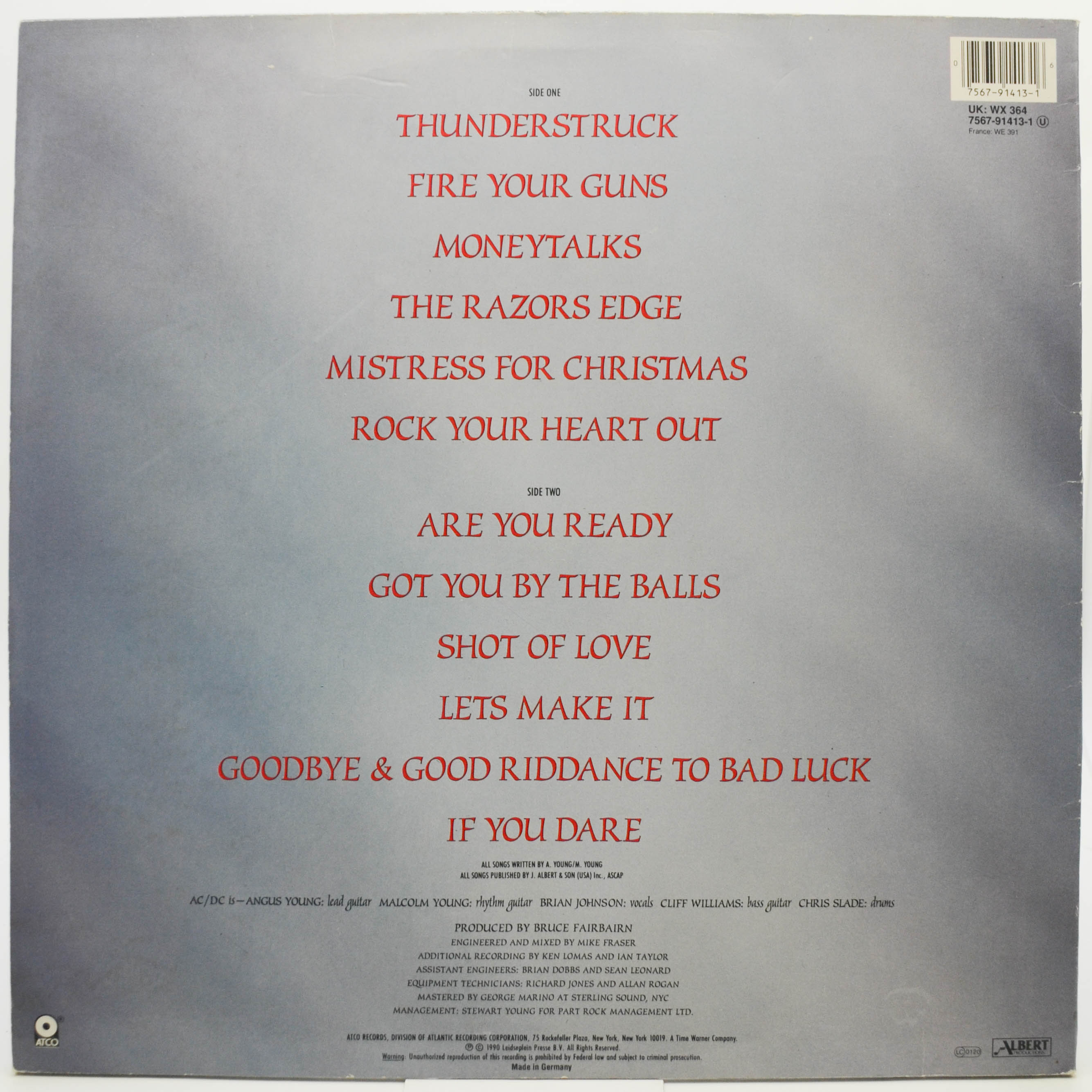 AC/DC — The Razors Edge, 1990