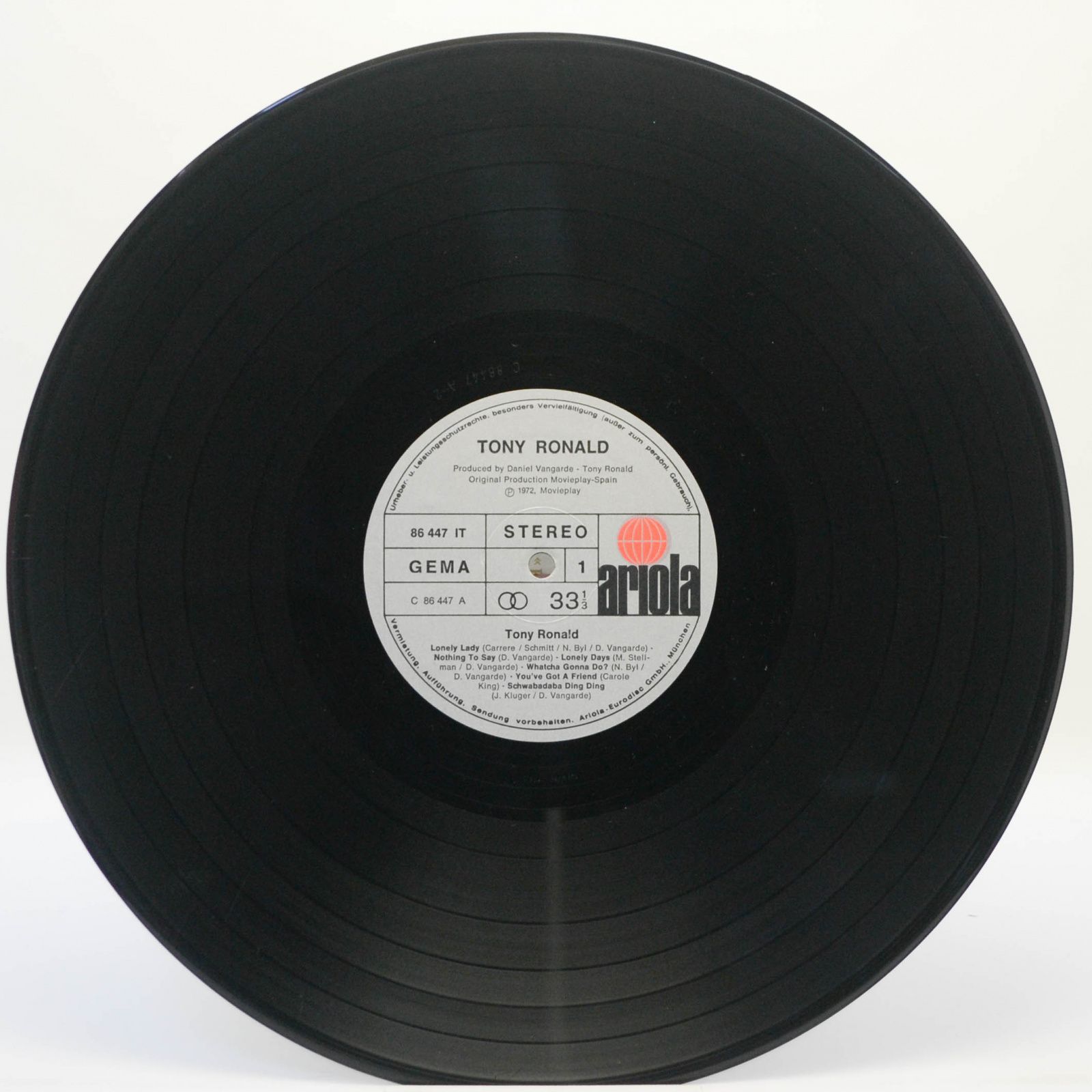 Tony Ronald — Tony Ronald, 1972