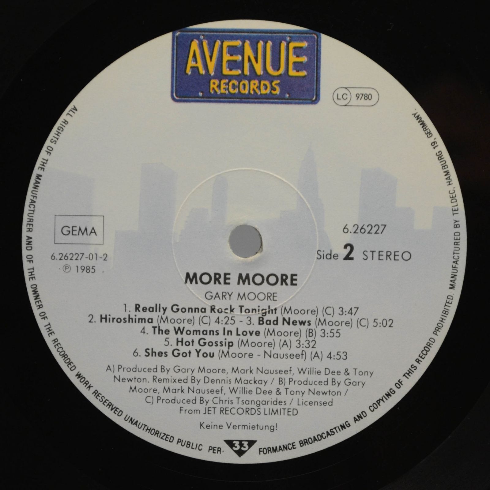 Gary Moore — Nuclear Attack, 1985